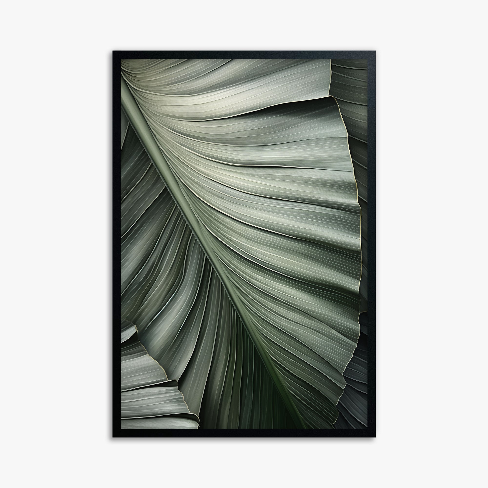 Palm Canopy, 61x91cm Framed Poster With Black Frame