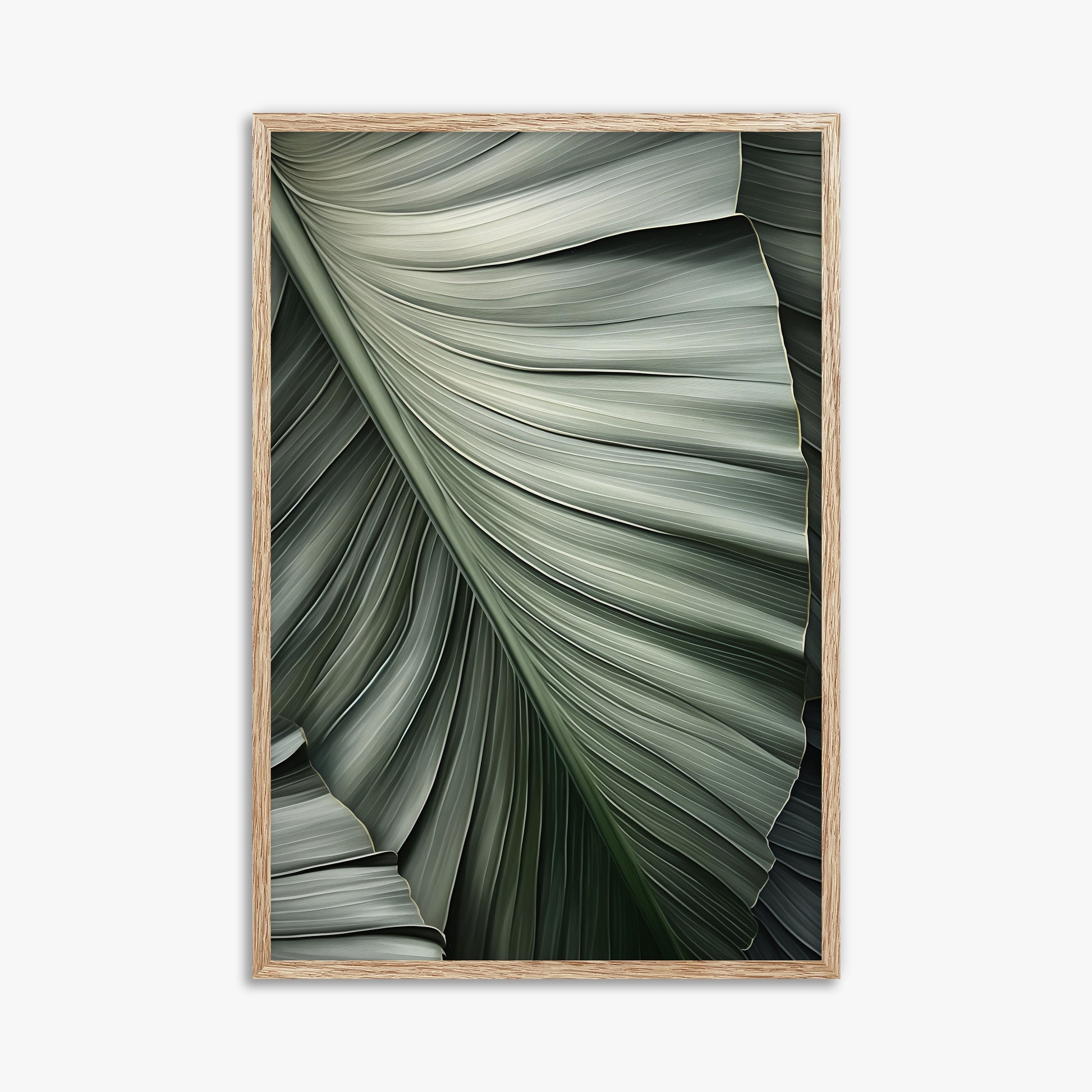 Palm Canopy, 61x91cm Framed Poster With Raw Oak Frame