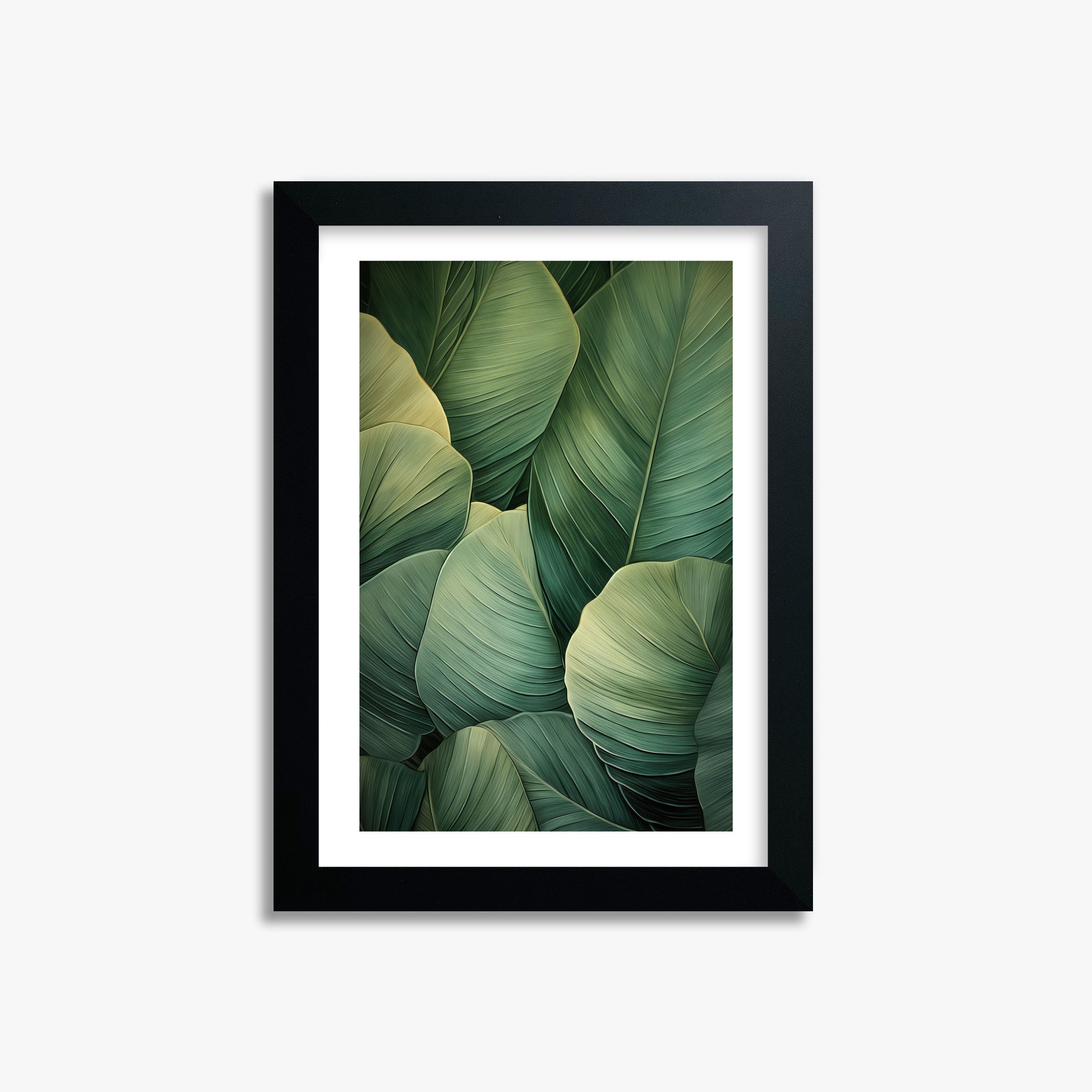 Emerald Tropics, 21x30cm Black Framed Art Reproduction