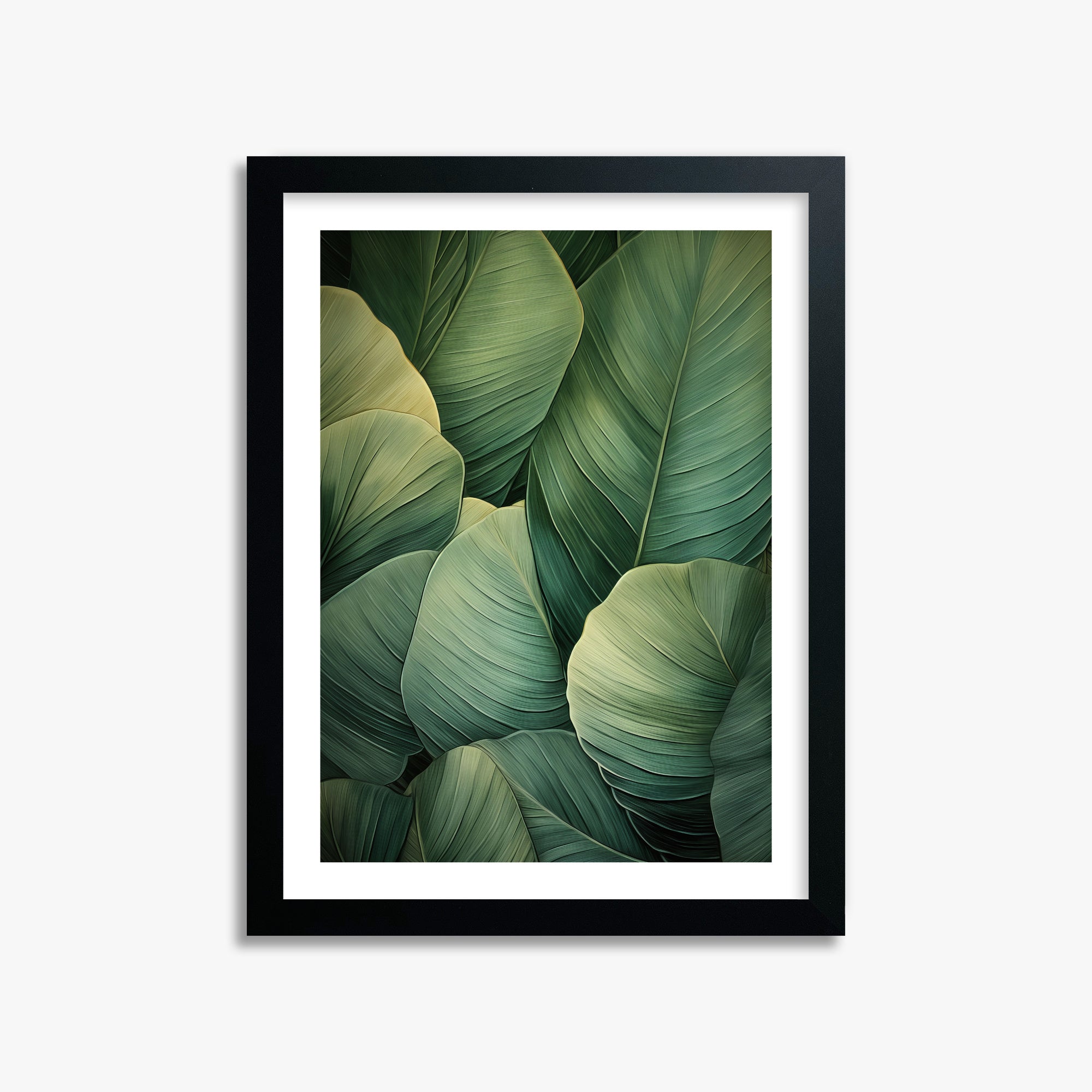 Emerald Tropics, 30x40cm Black Framed Art Reproduction
