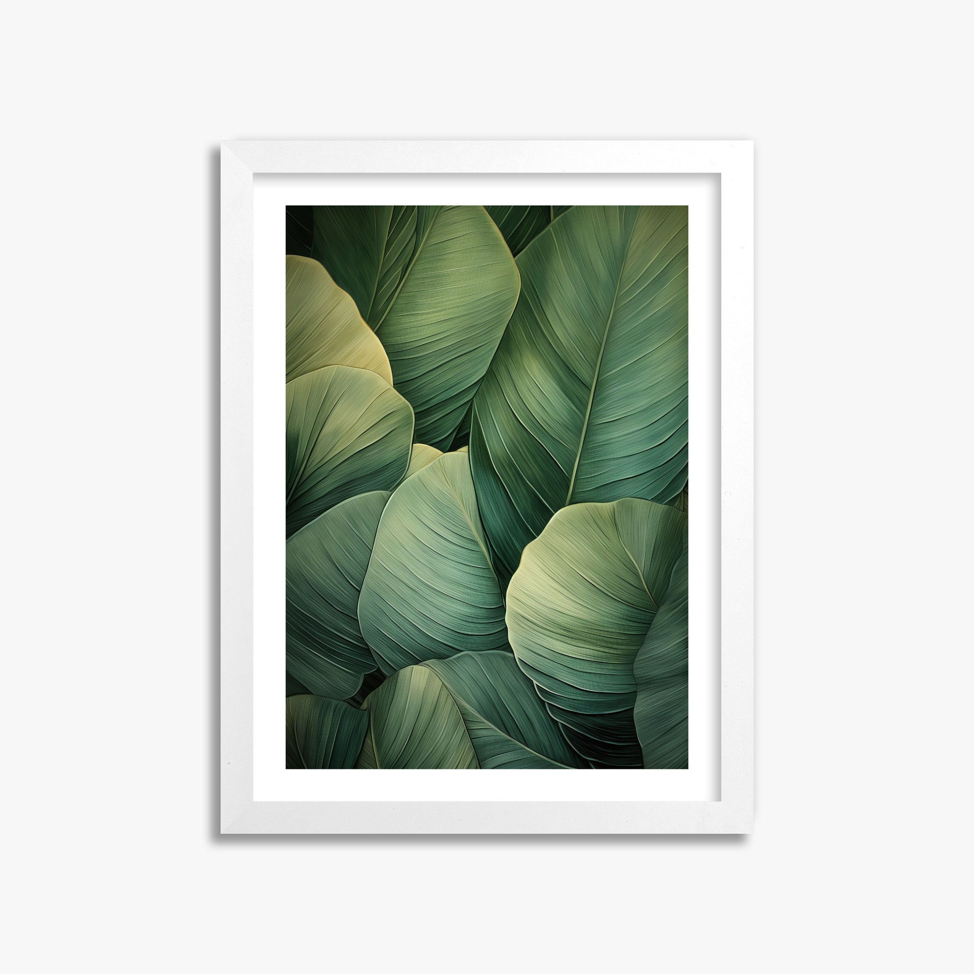 Emerald Tropics, 30x40cm Whitek Framed Art Reproduction