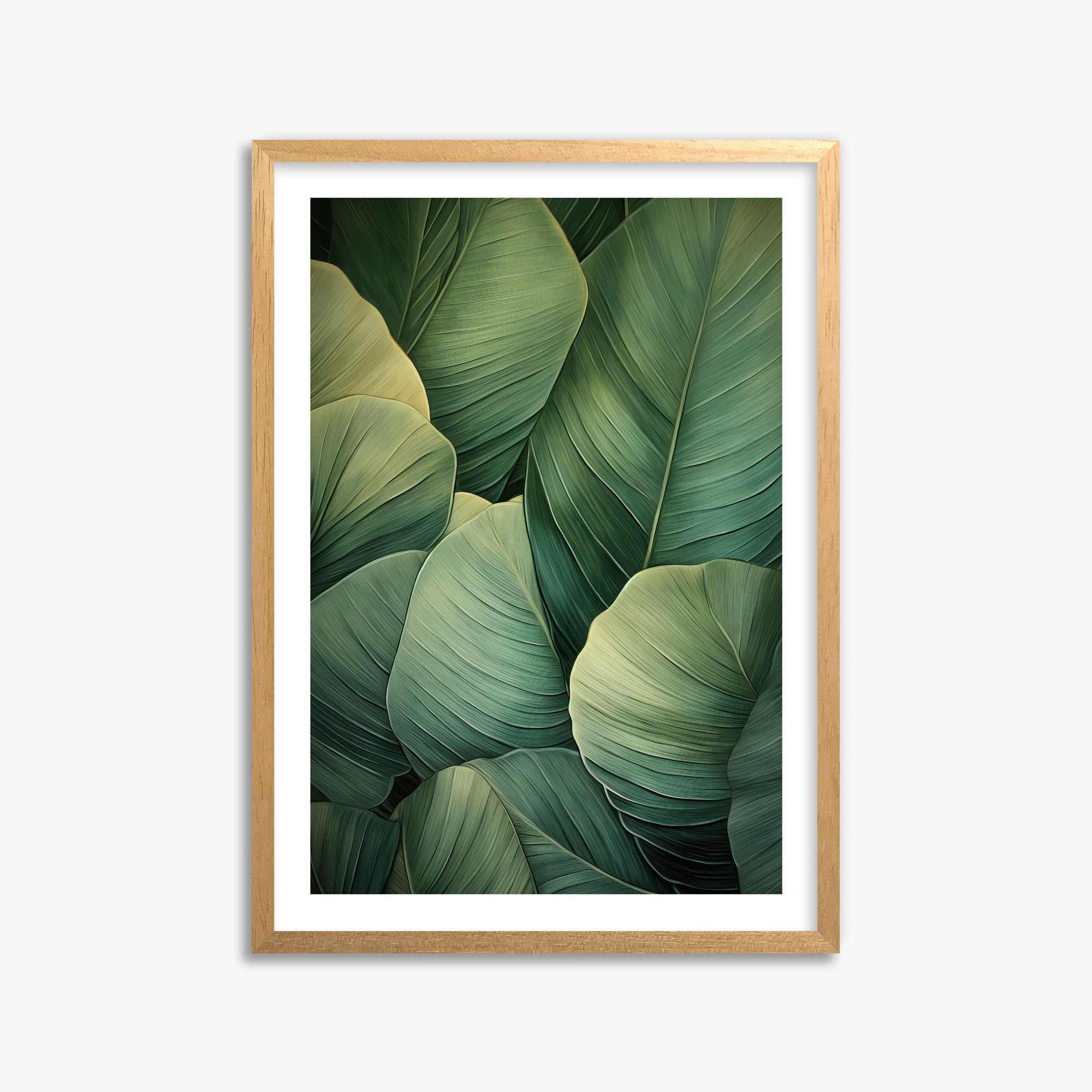 Emerald Tropics, 50x70cm Oak Framed Art Reproduction