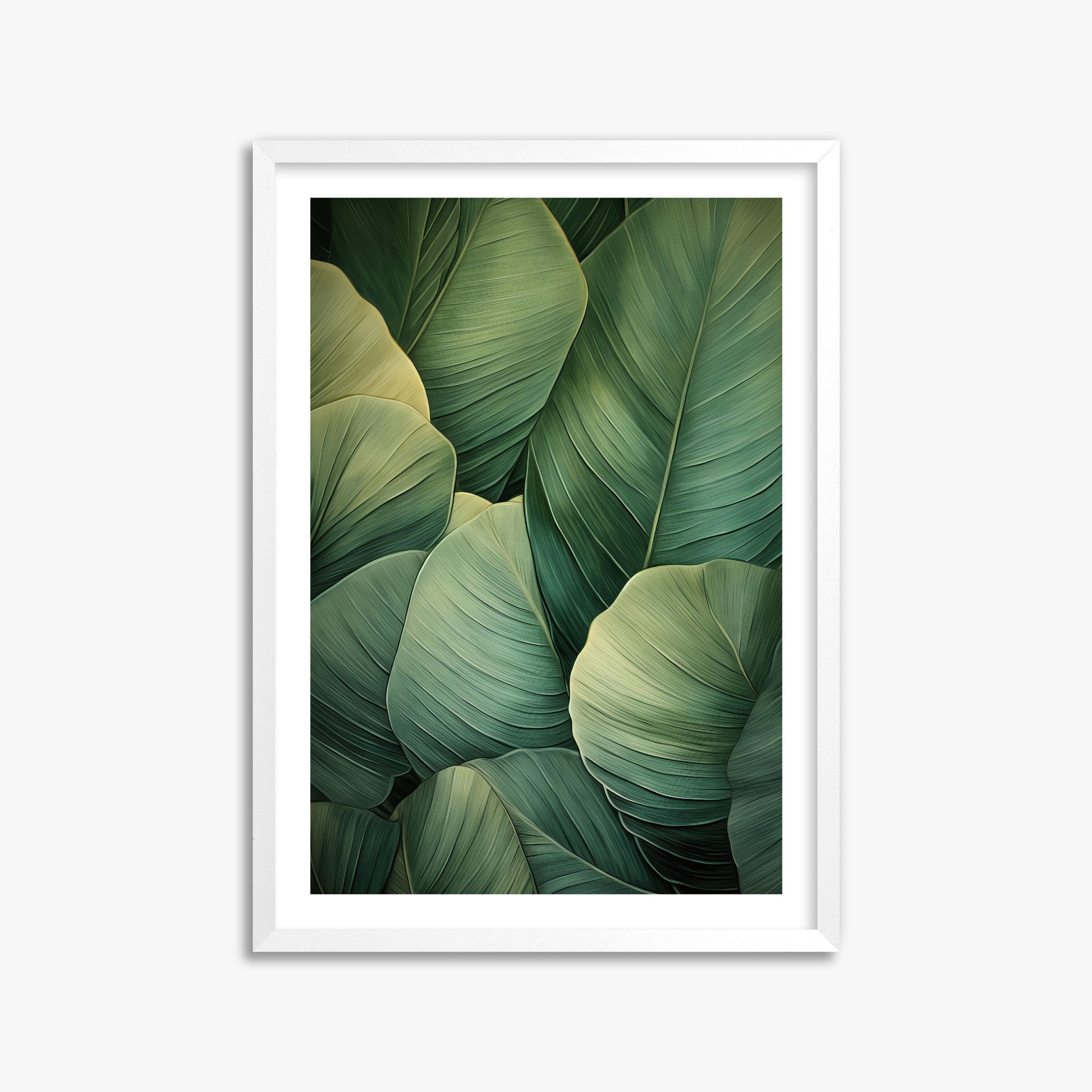 Emerald Tropics, 50x70cm Whitek Framed Art Reproduction