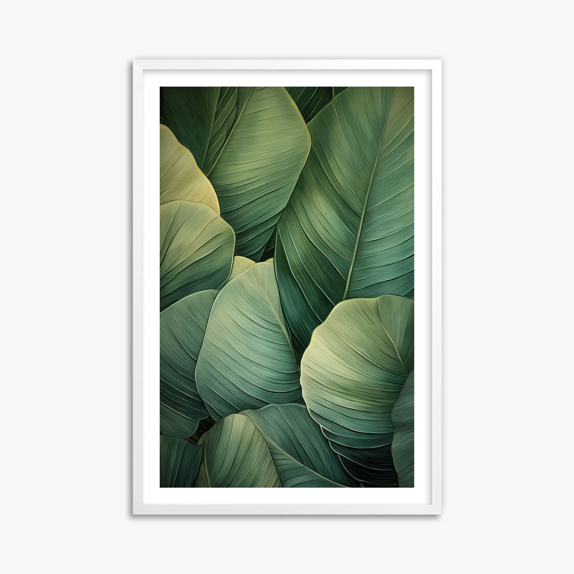 Emerald Tropics, 61x91cm Whitek Framed Art Reproduction