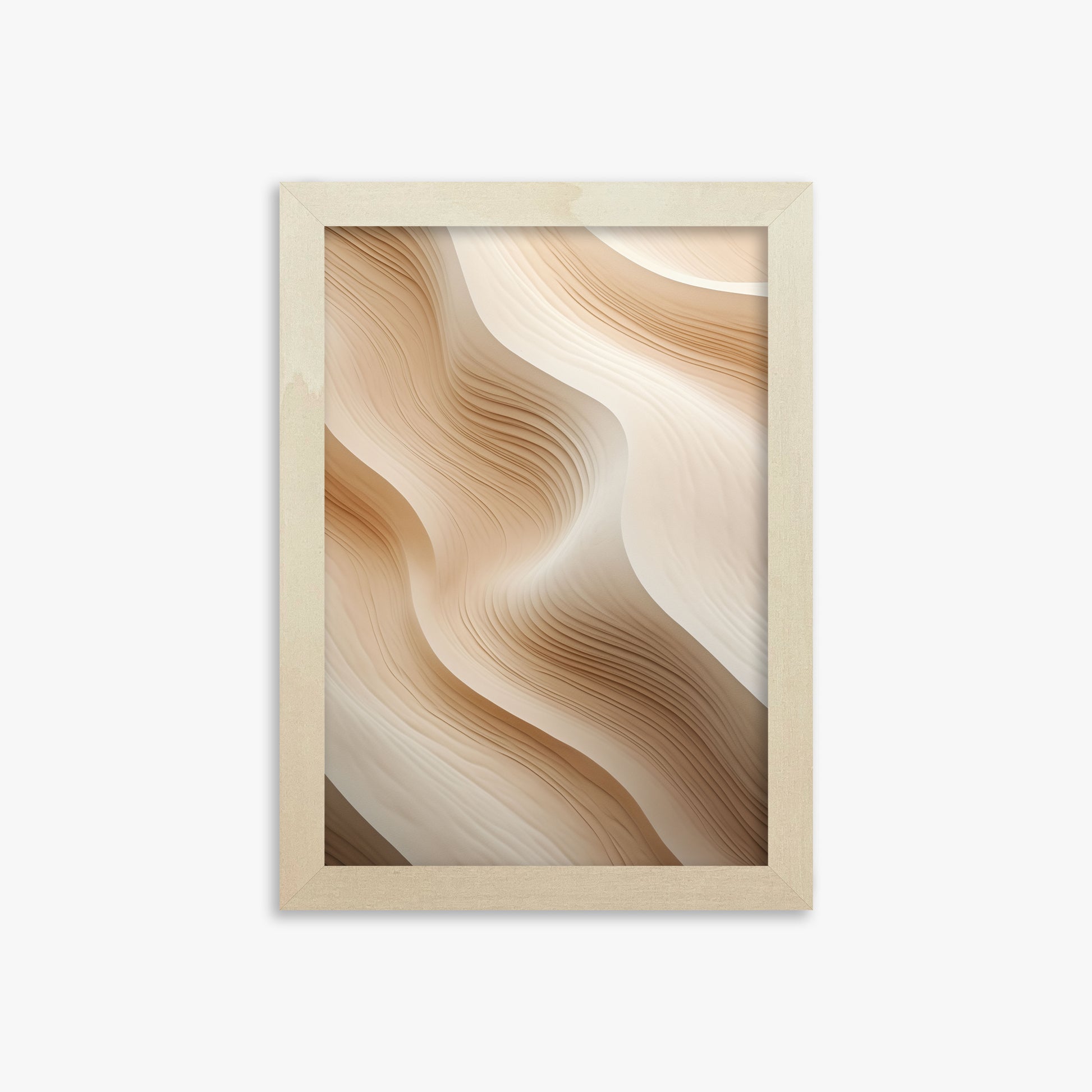 Silken Dunes, 21x30cm Framed Poster With Lime Wood Frame