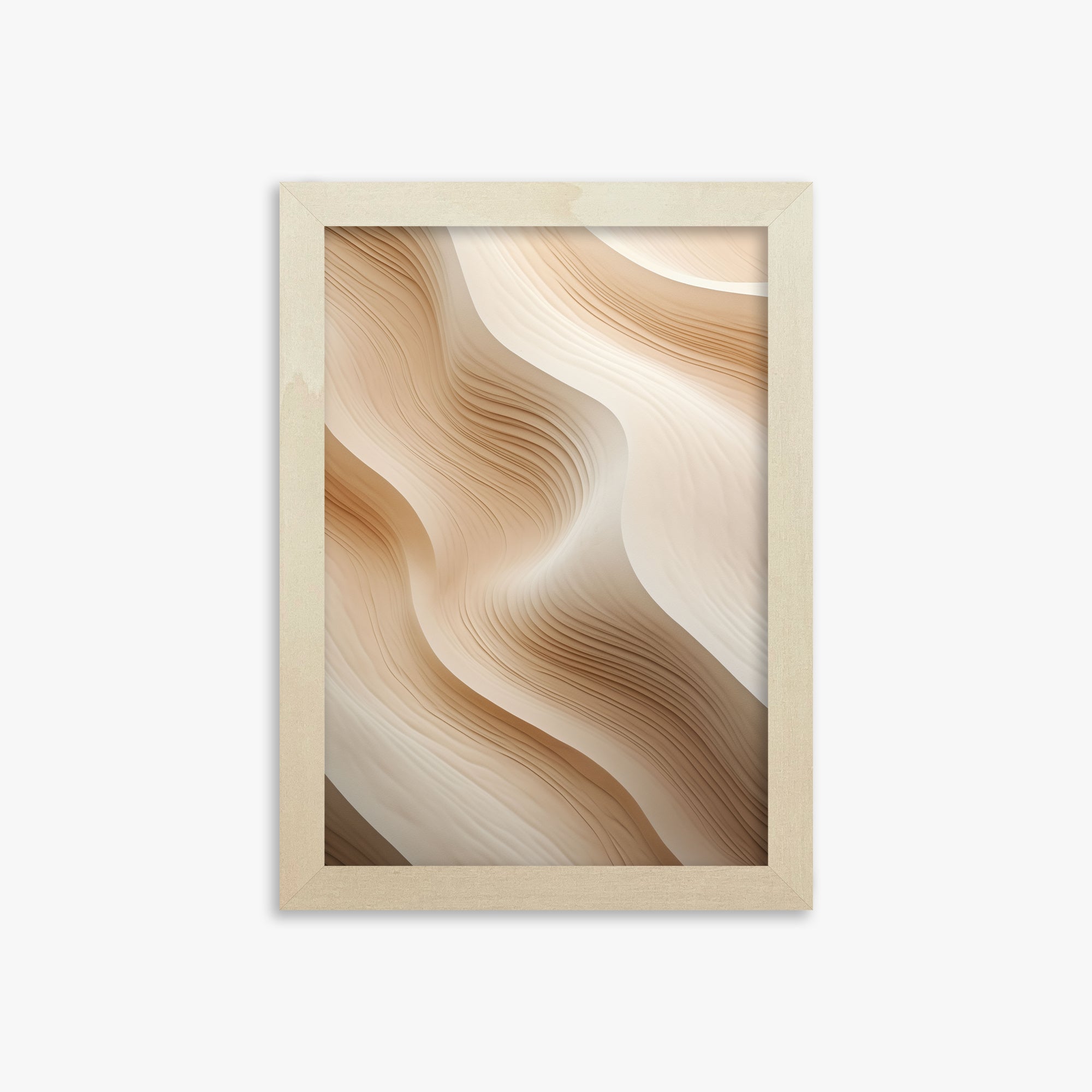 Silken Dunes, 21x30cm Framed Poster With Lime Wood Frame