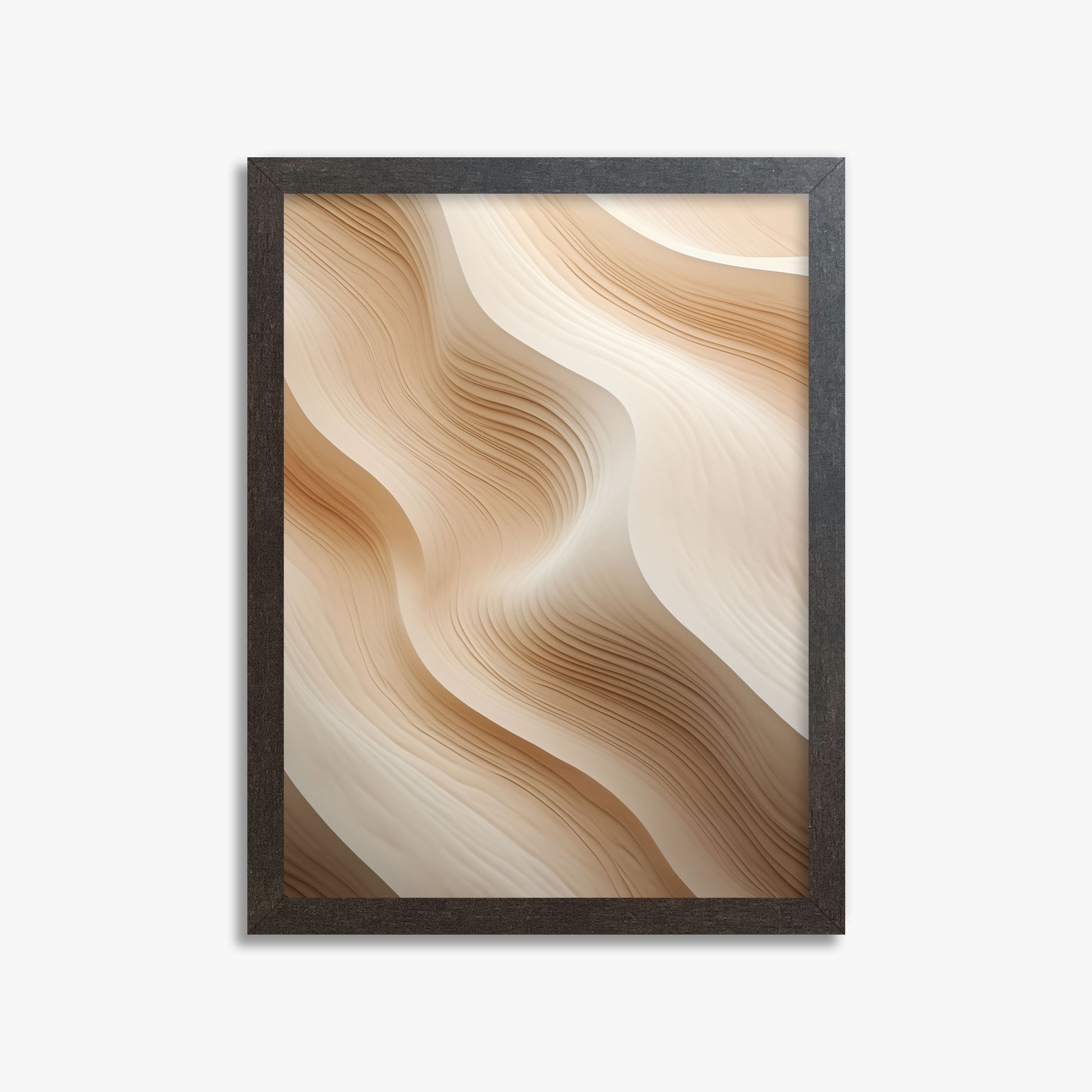 Silken Dunes, 30x40cm Framed Poster With Espresso Frame