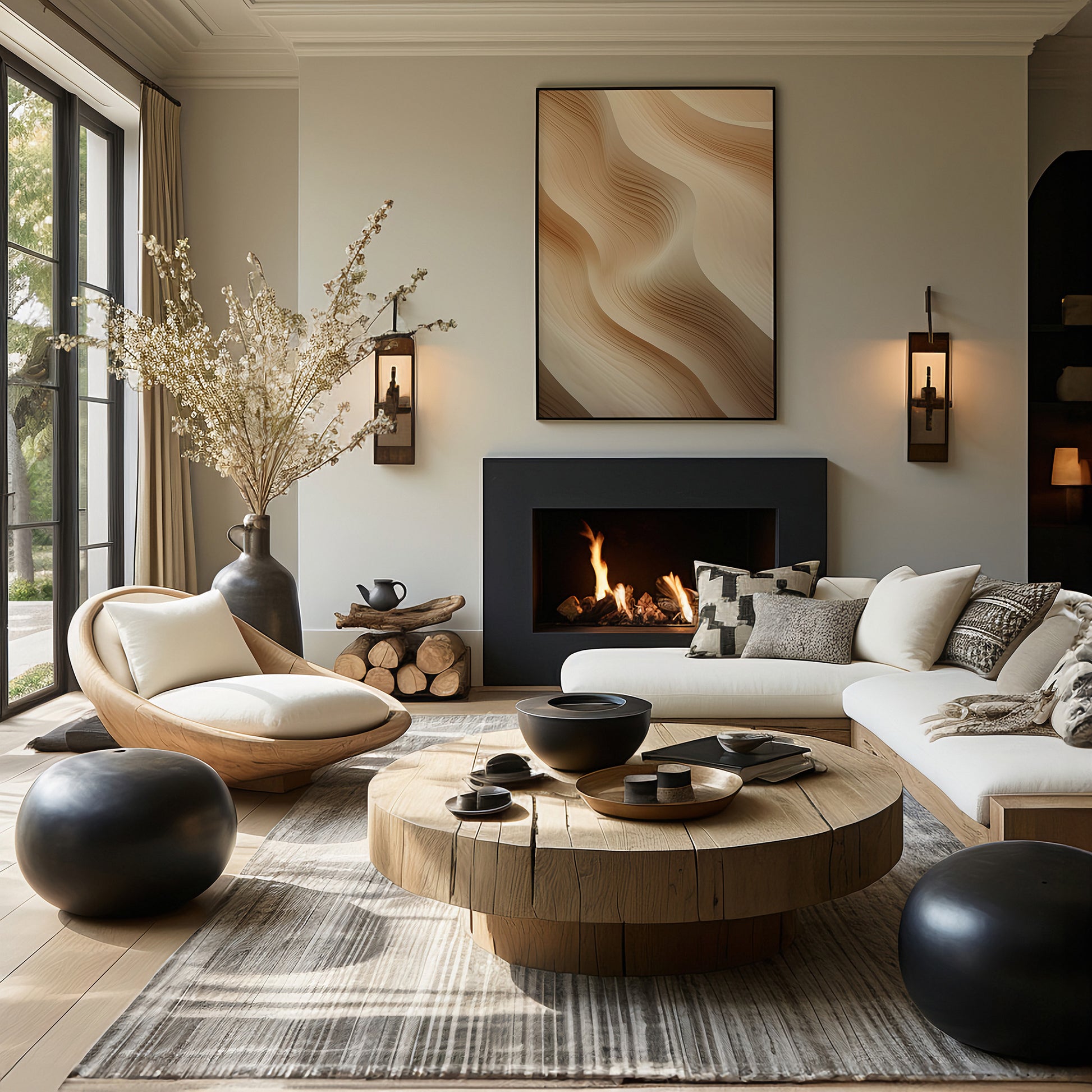 Design Concept No. 39 for Silken Dunes Modern Poster Art