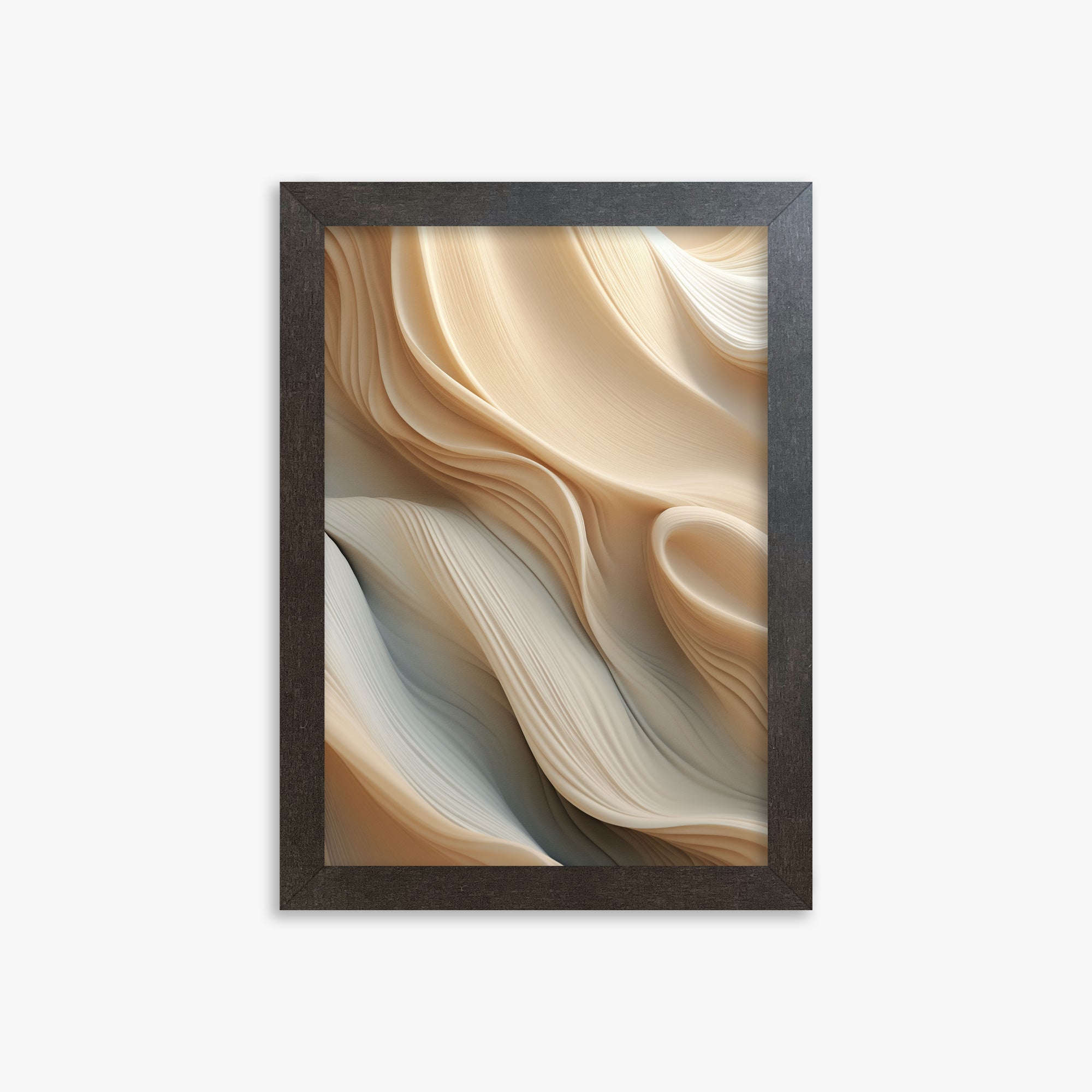 Silk Cascade, 21x30cm Framed Poster With Espresso Frame