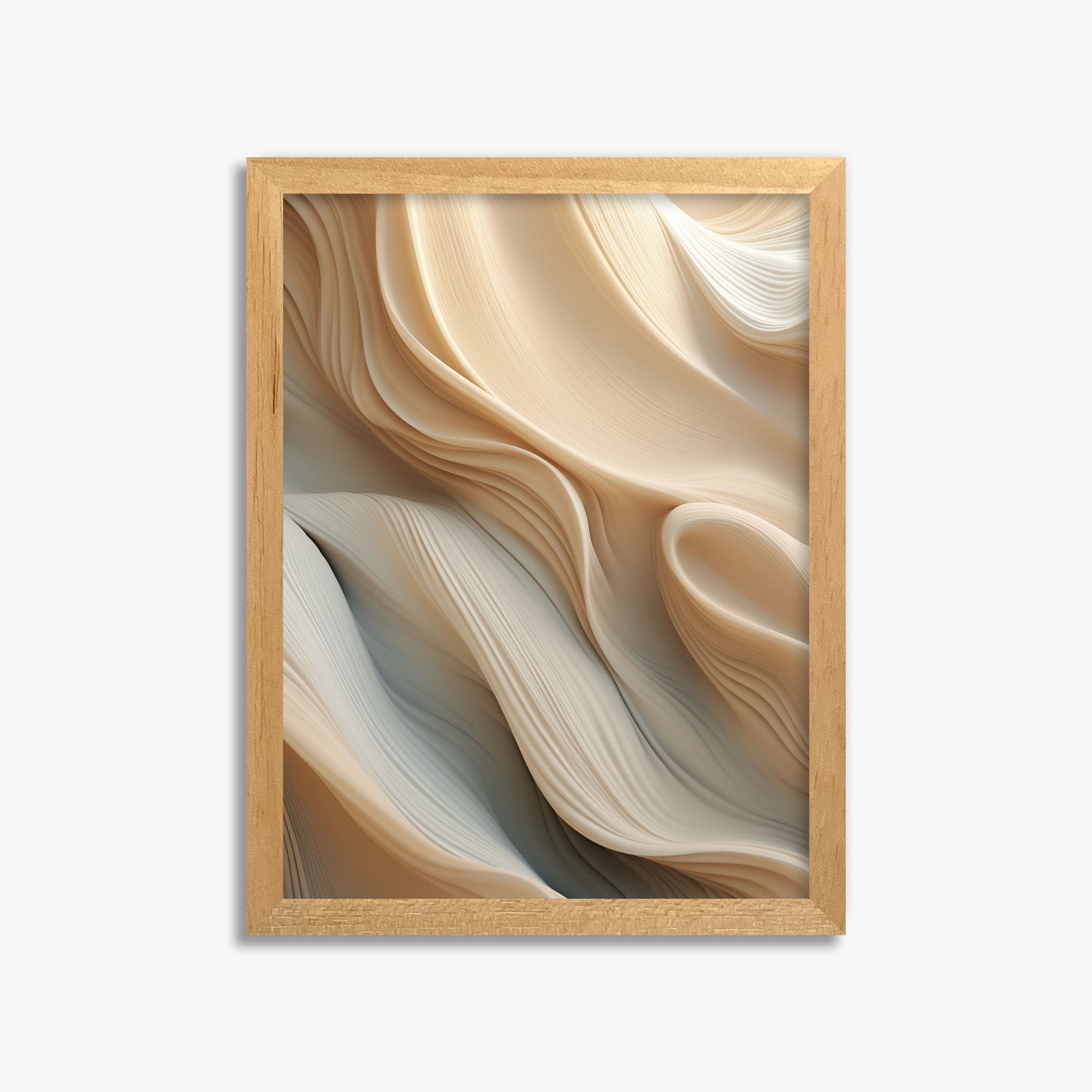 Silk Cascade, 30x40cm Framed Poster With Oak Frame