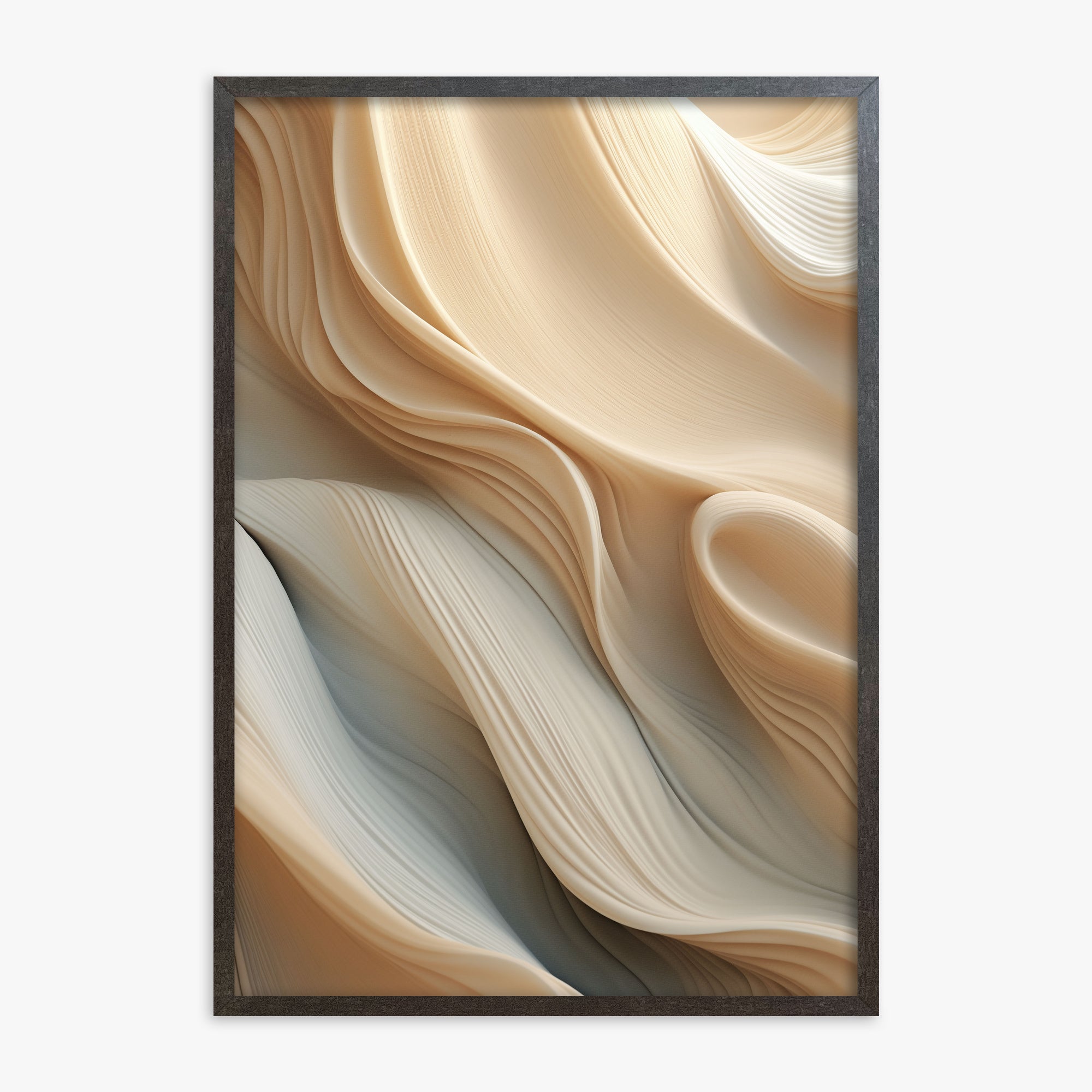 Silk Cascade, 70x100cm Framed Poster With Espresso Frame