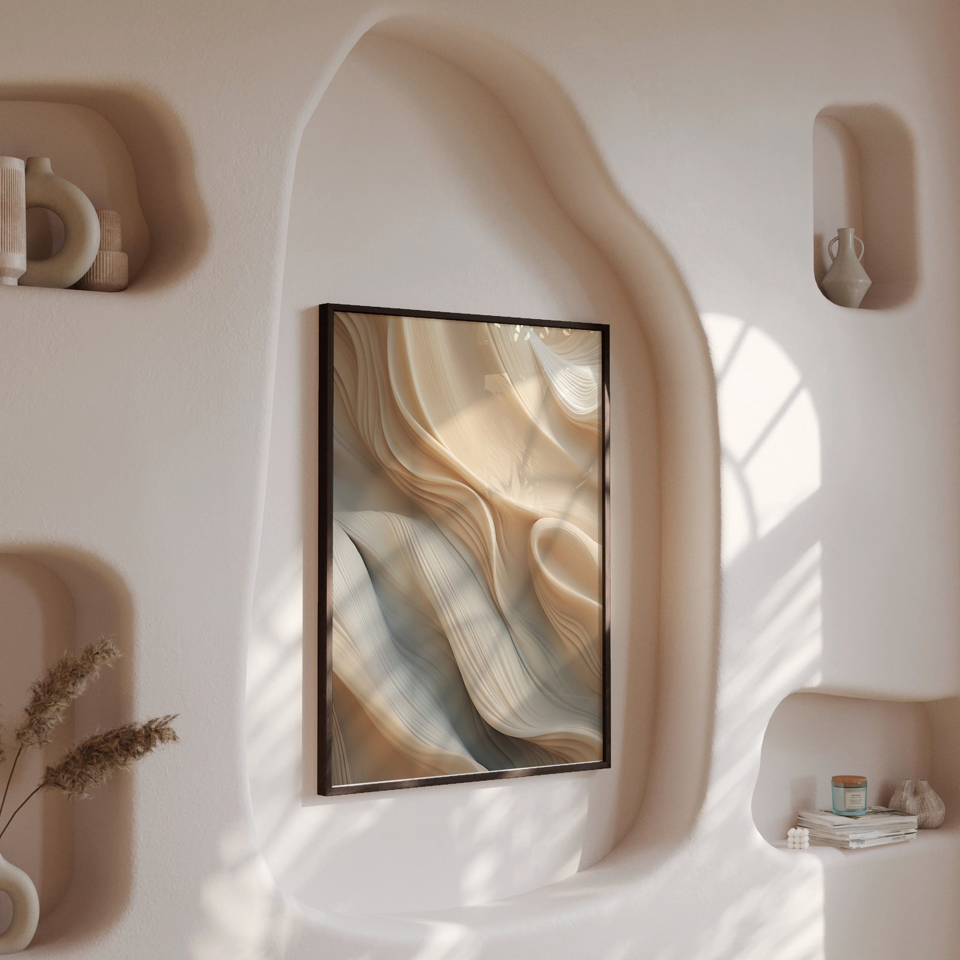 Design Concept No. 13 for Silk Cascade Modern Poster Art