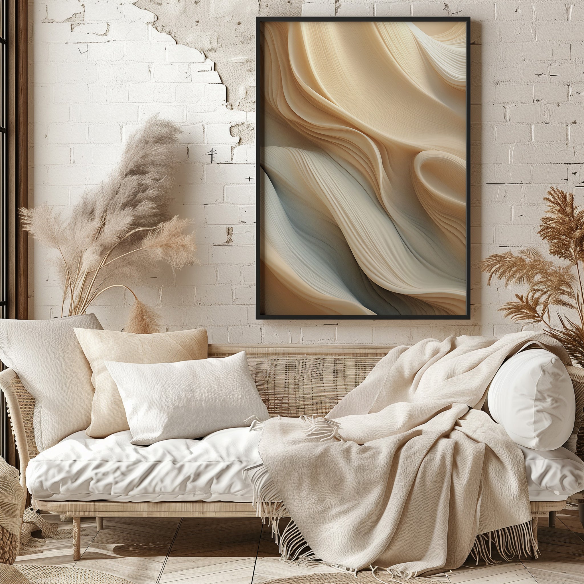 Design Concept No. 29 for Silk Cascade Modern Poster Art