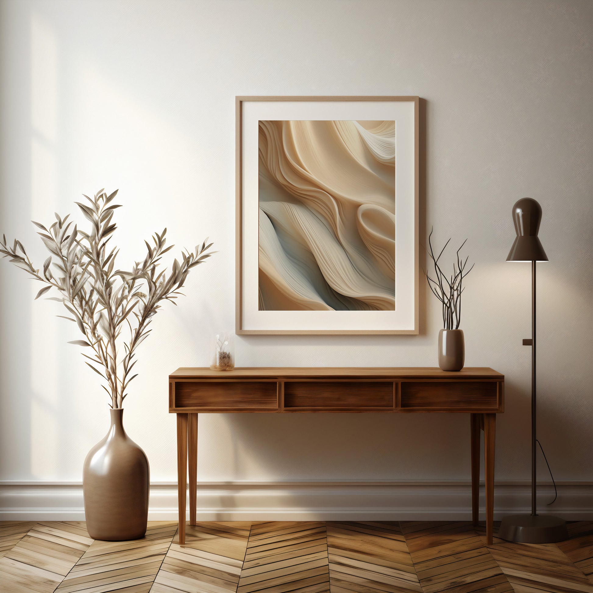Design Concept No. 37 for Silk Cascade Modern Poster Art