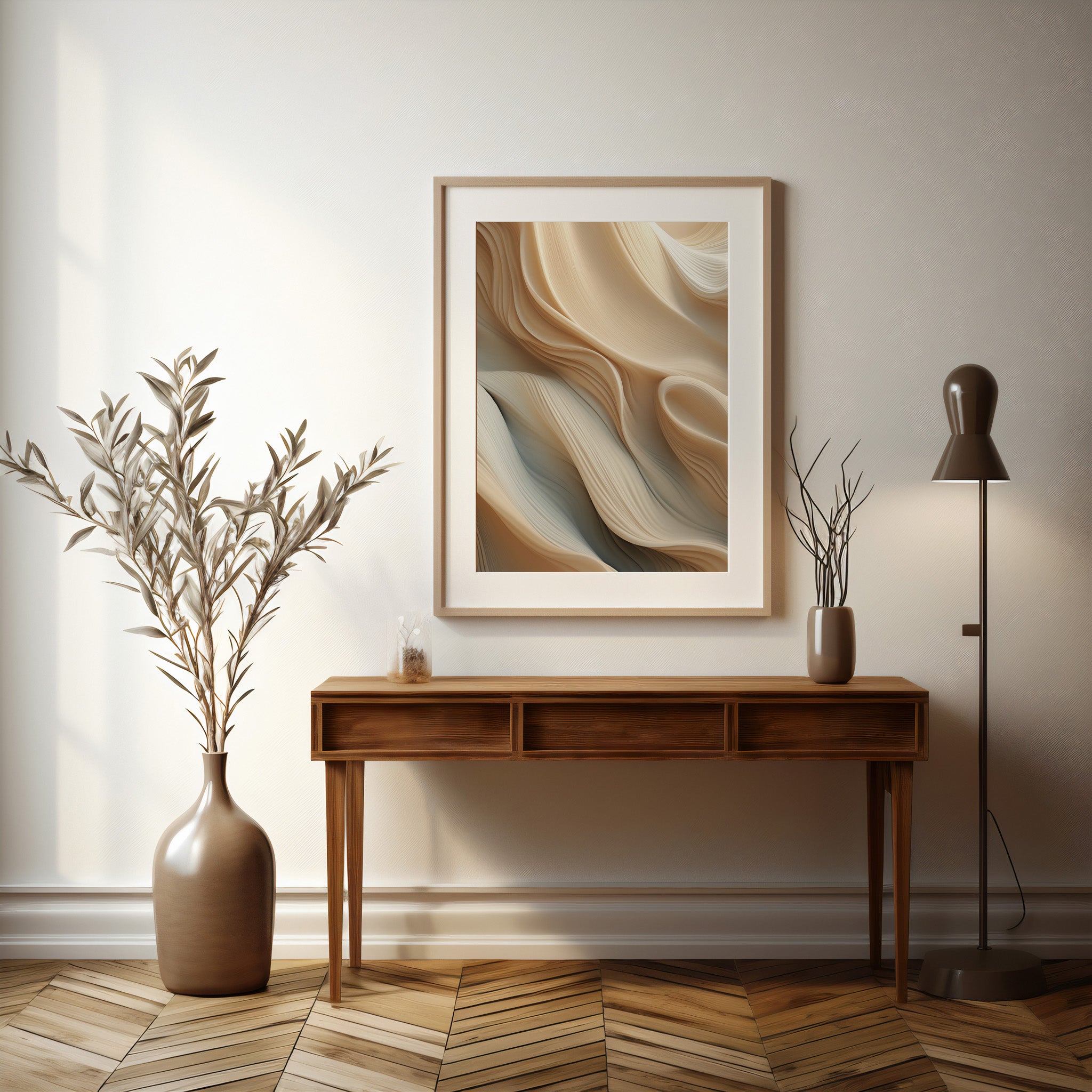 Design Concept No. 37 for Silk Cascade Modern Poster Art
