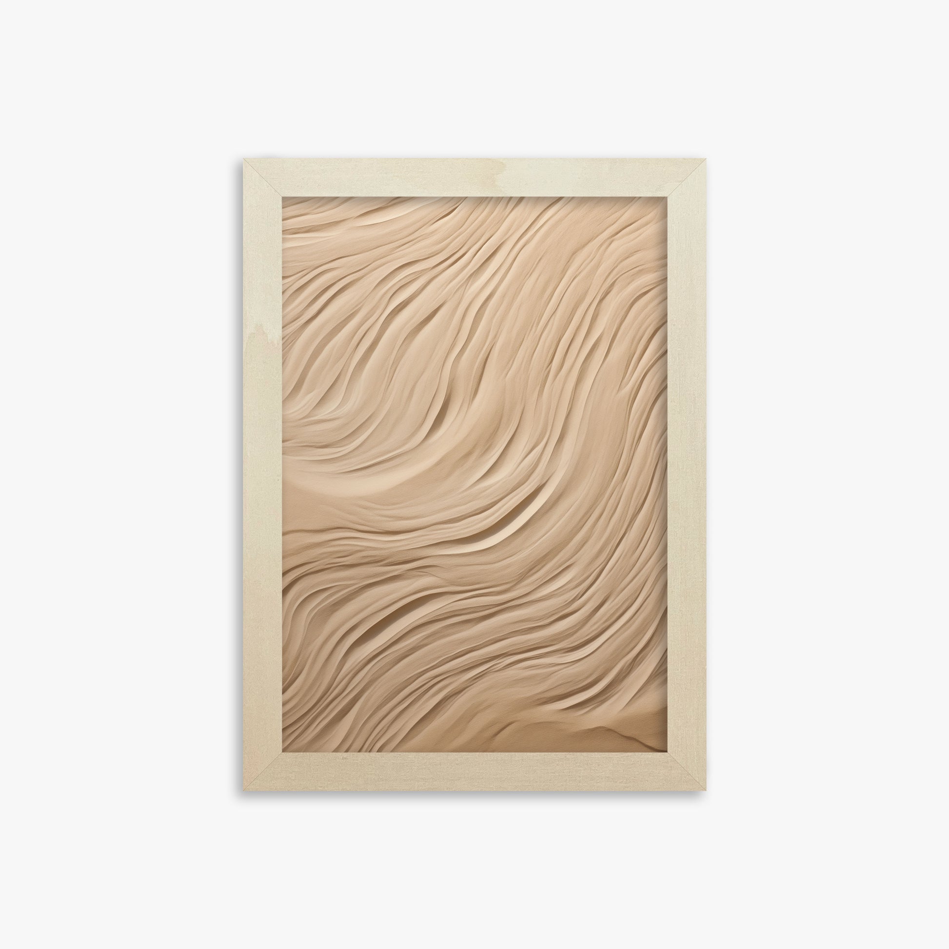 Desert Dunes Ripple, 21x30cm Framed Poster With Lime Wood Frame