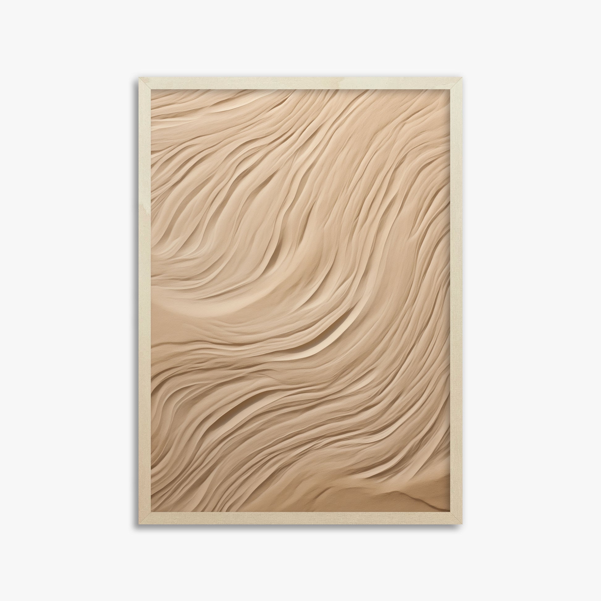 Desert Dunes Ripple, 50x70cm Framed Poster With Lime Wood Frame