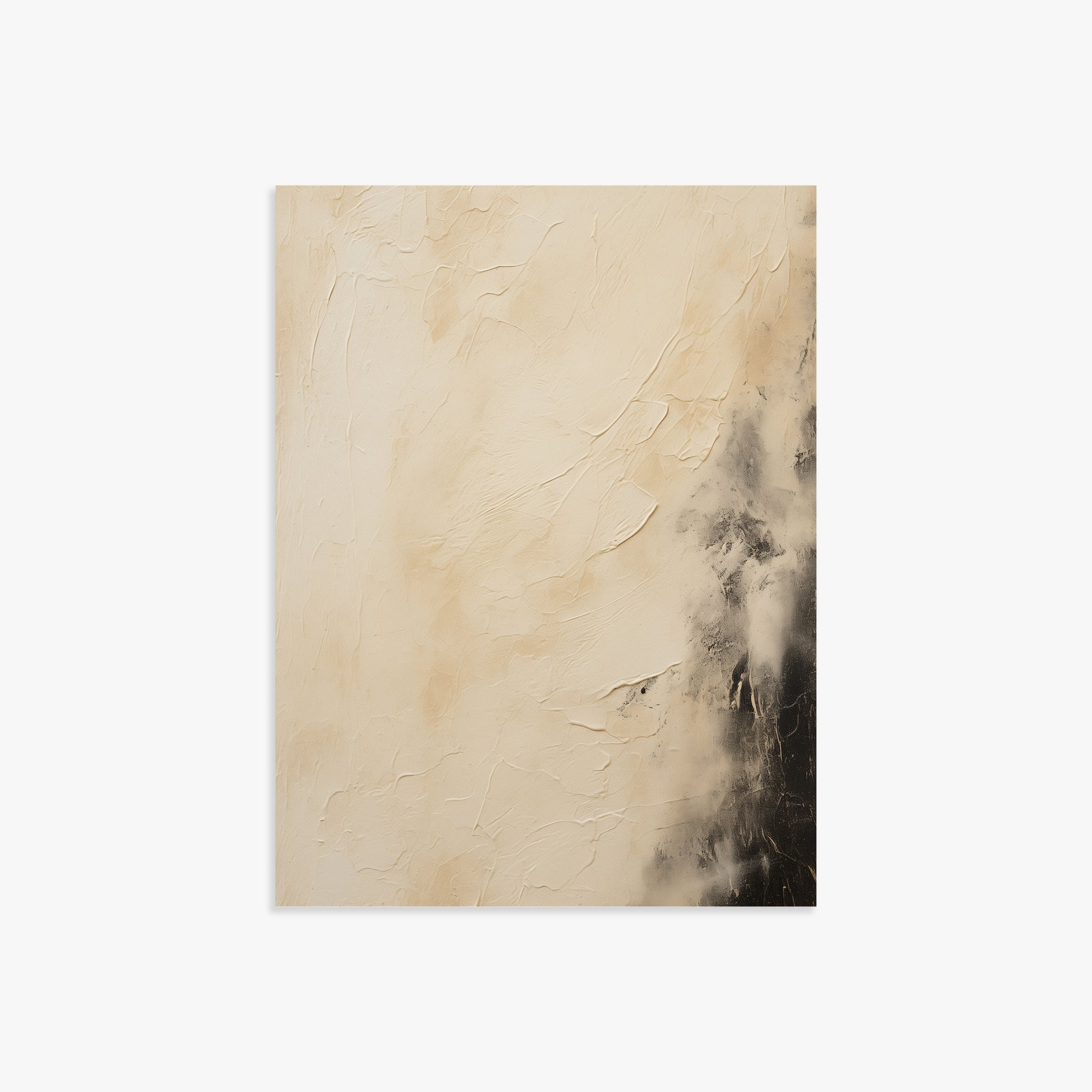 Ivory Mist Abstract, 30x40cm Poster Unframed