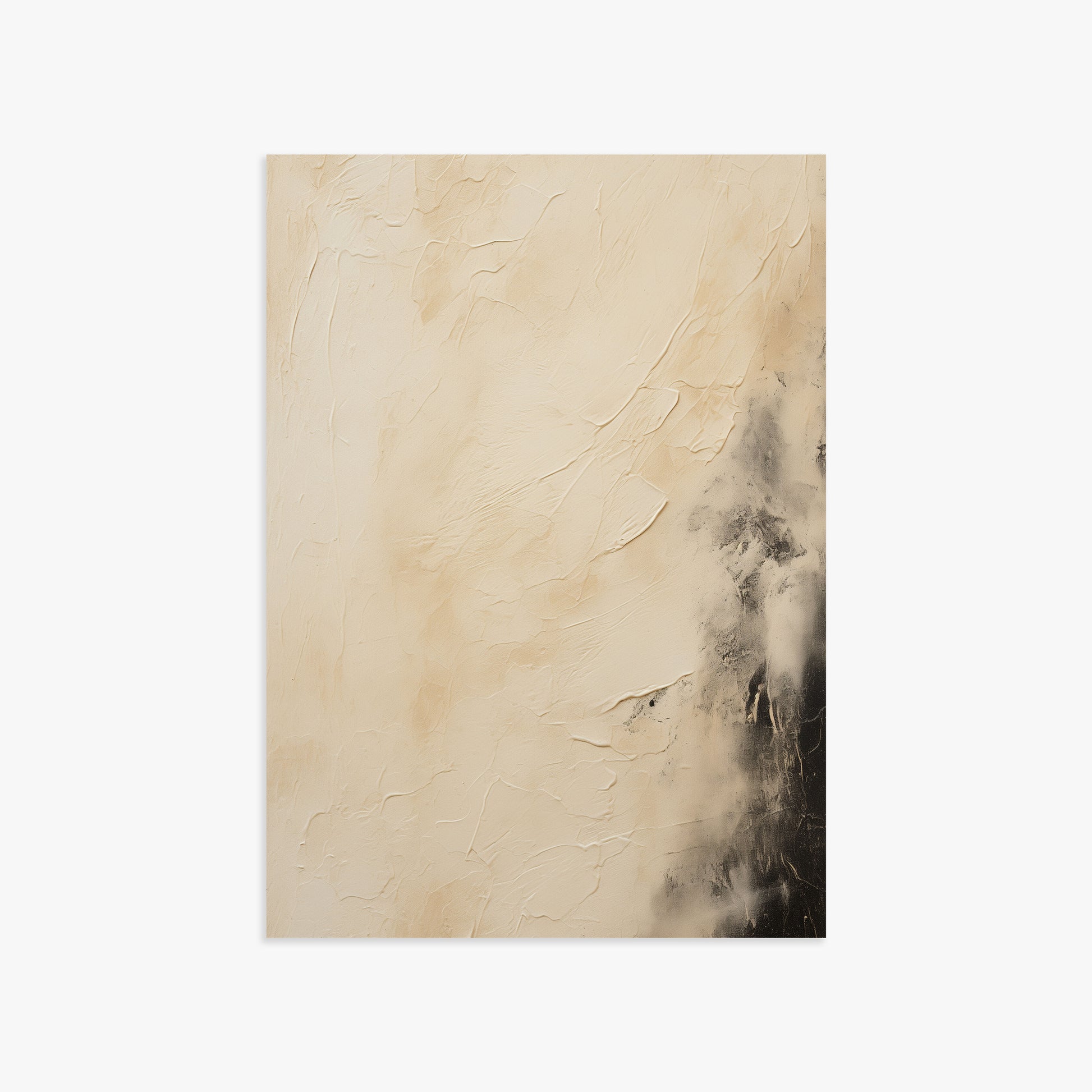 Ivory Mist Abstract, 50x70cm Poster Unframed