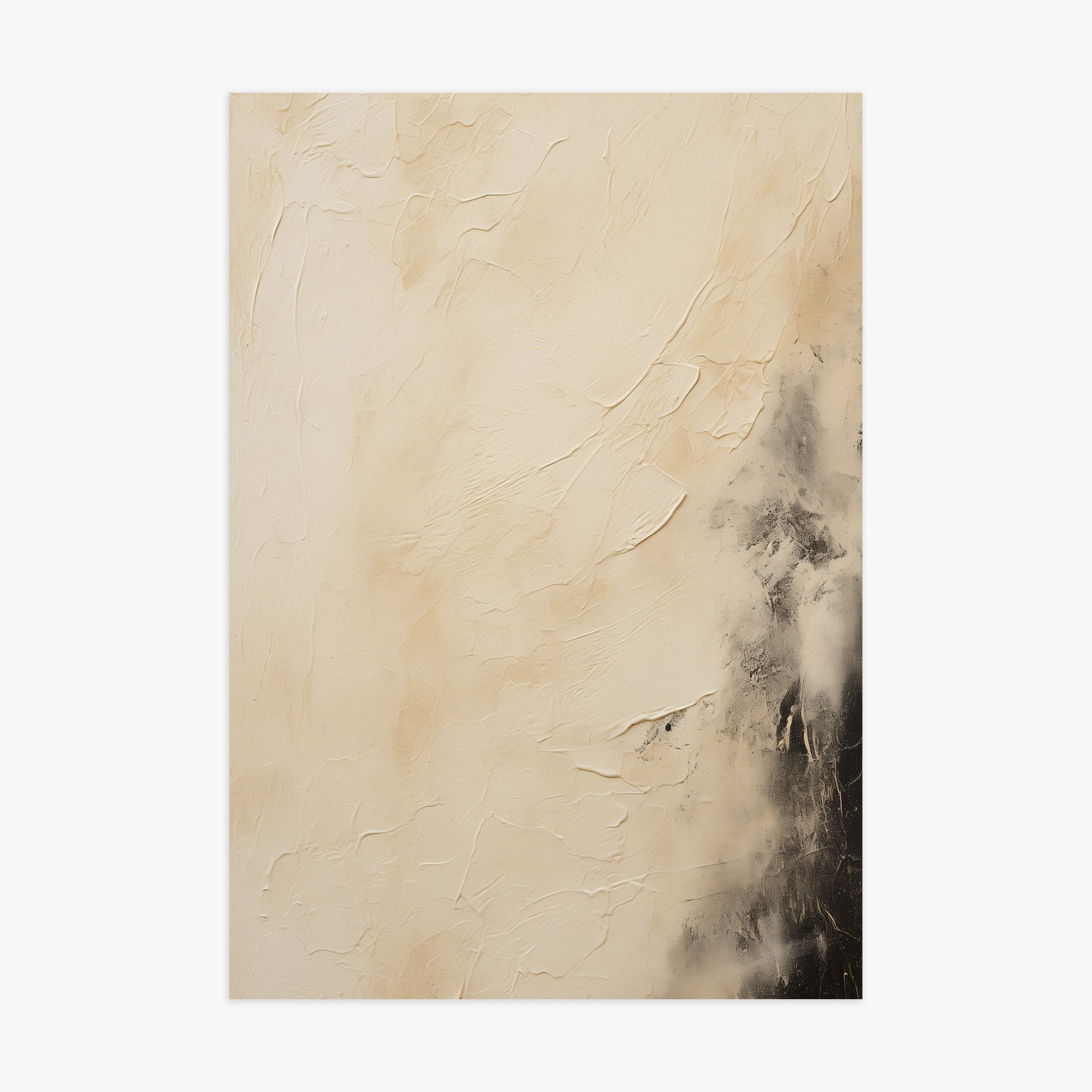 Ivory Mist Abstract, 70x100cm Poster Unframed