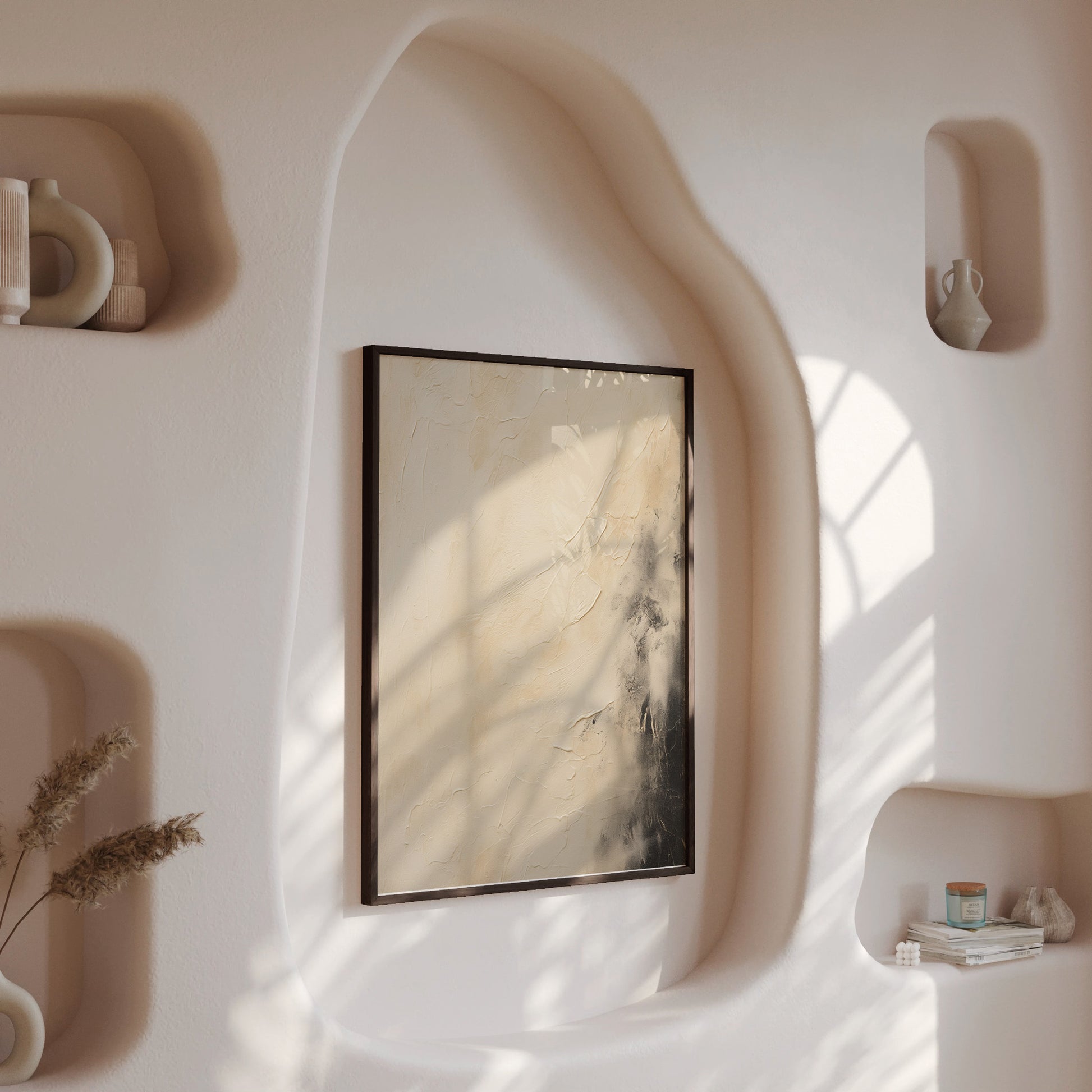 Design Concept No. 13 for Ivory Mist Abstract Modern Poster Art