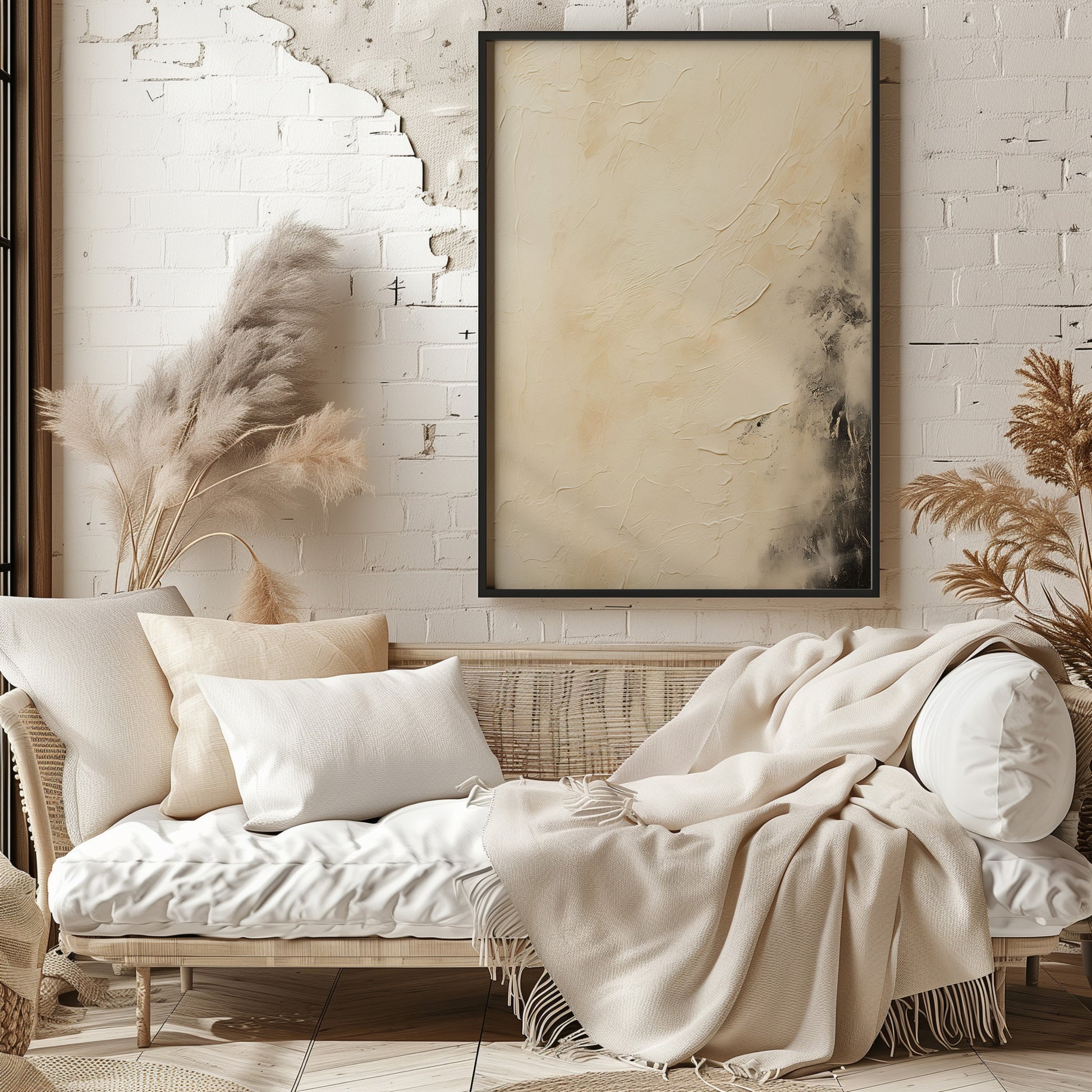 Design Concept No. 29 for Ivory Mist Abstract Modern Poster Art