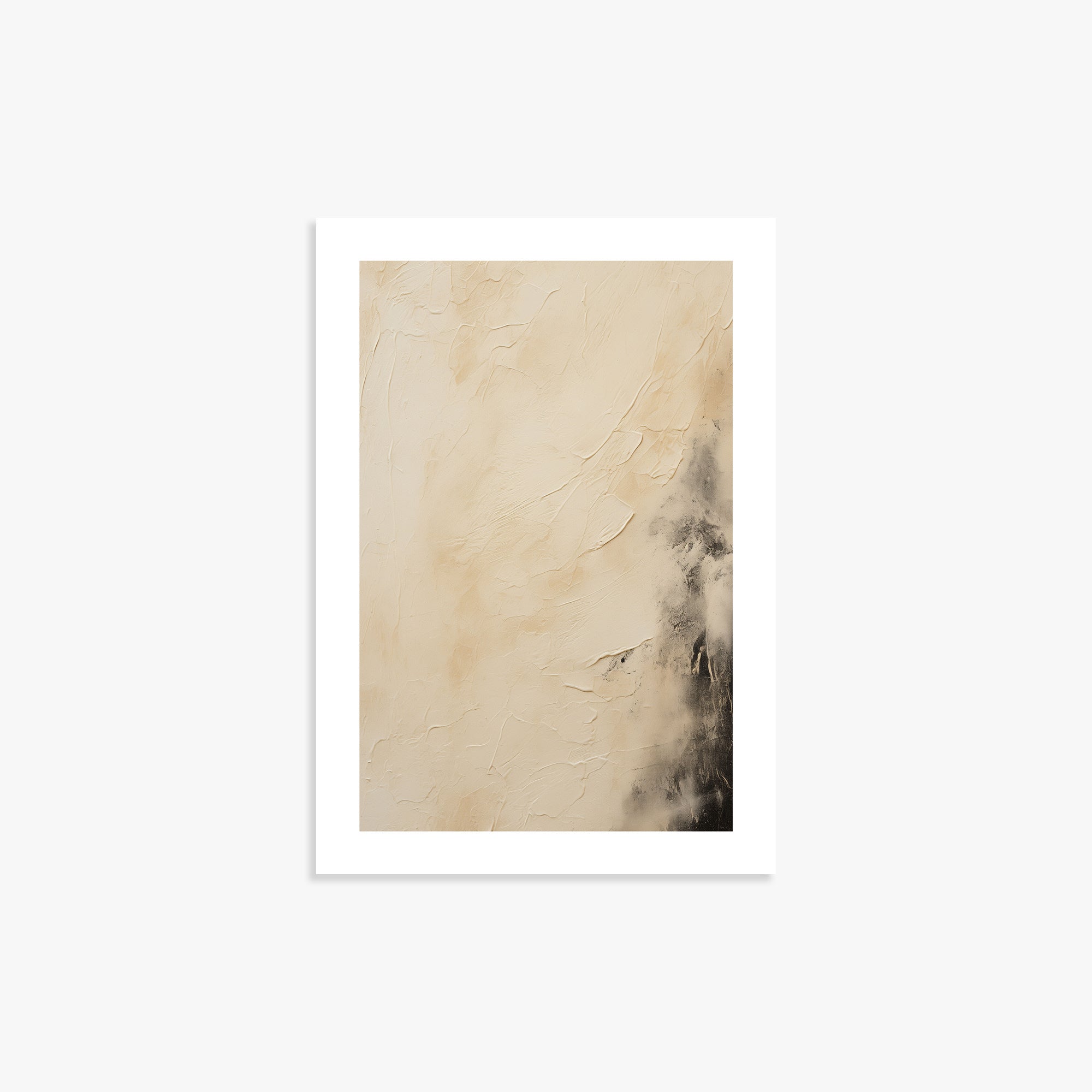 Ivory Mist Abstract, 21x30cm Printed Poster