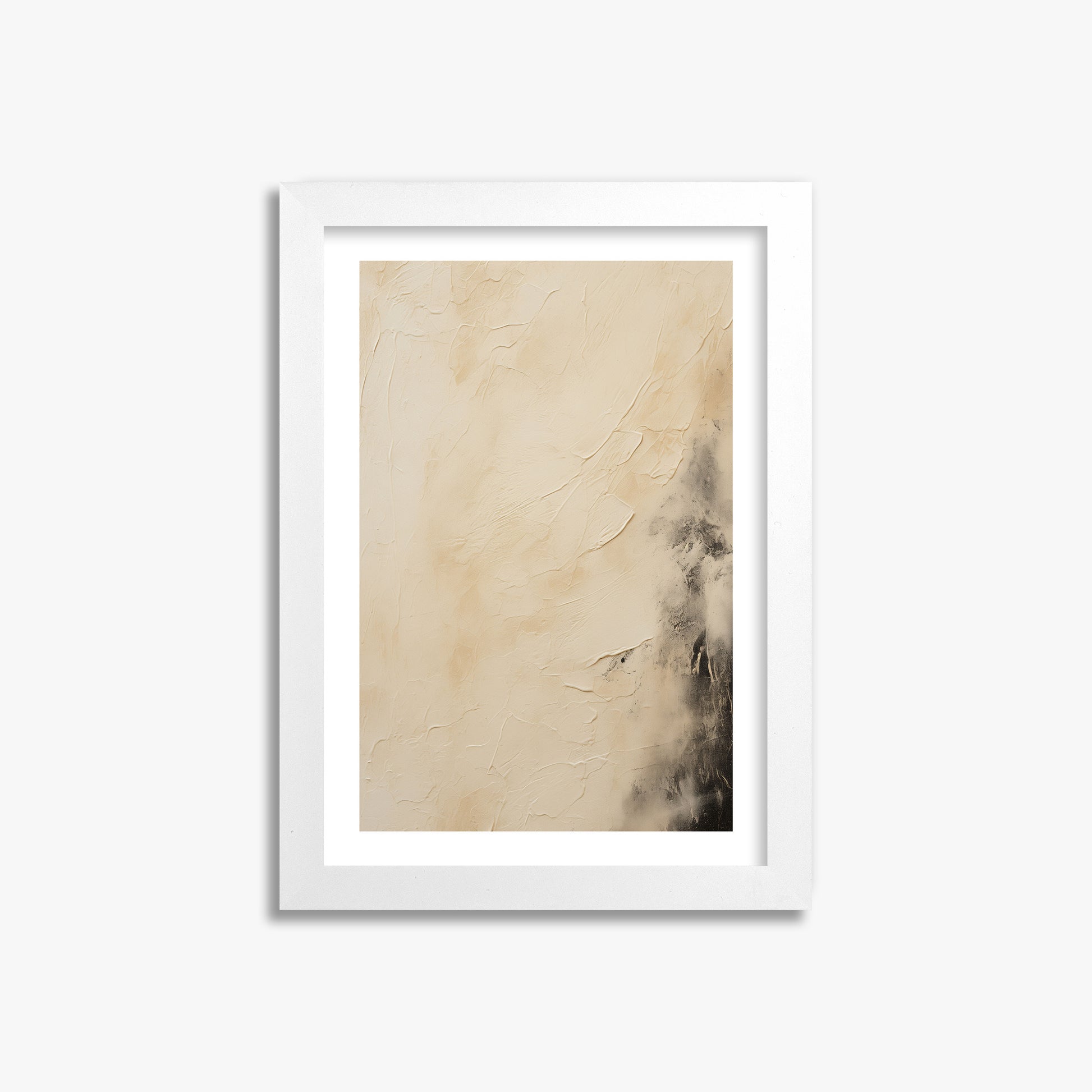 Ivory Mist Abstract, 21x30cm Whitek Framed Art Reproduction