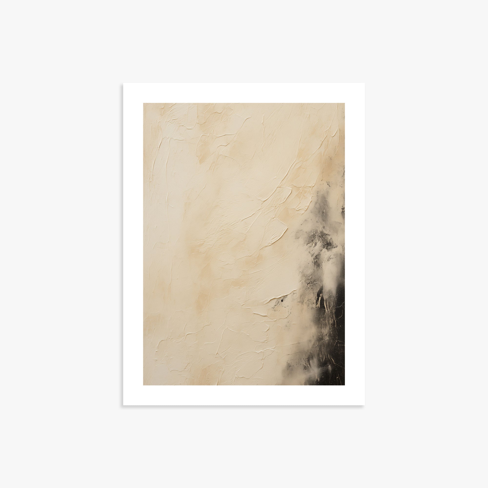 Ivory Mist Abstract, 30x40cm Printed Poster