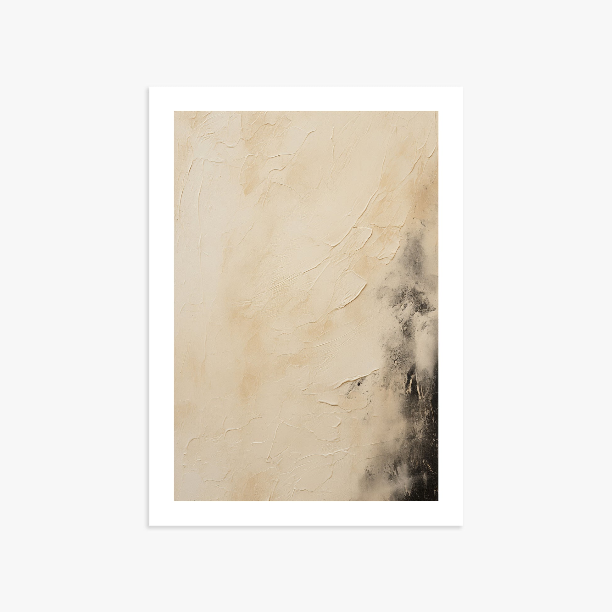 Ivory Mist Abstract, 50x70cm Printed Poster