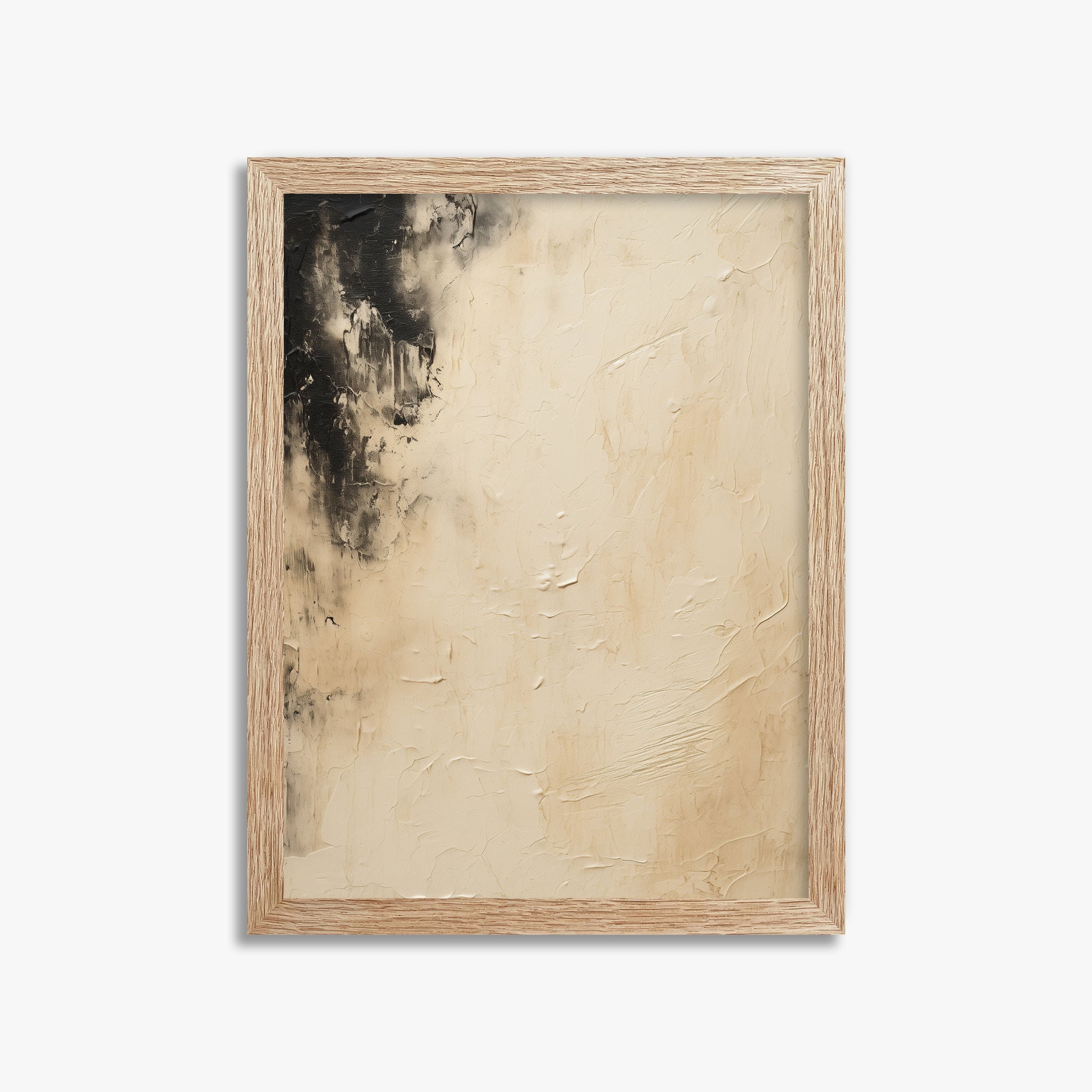 Ivory Twilight, 30x40cm Framed Poster With Raw Oak Frame