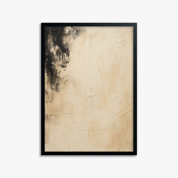 Ivory Twilight, 50x70cm Framed Poster With Black Frame