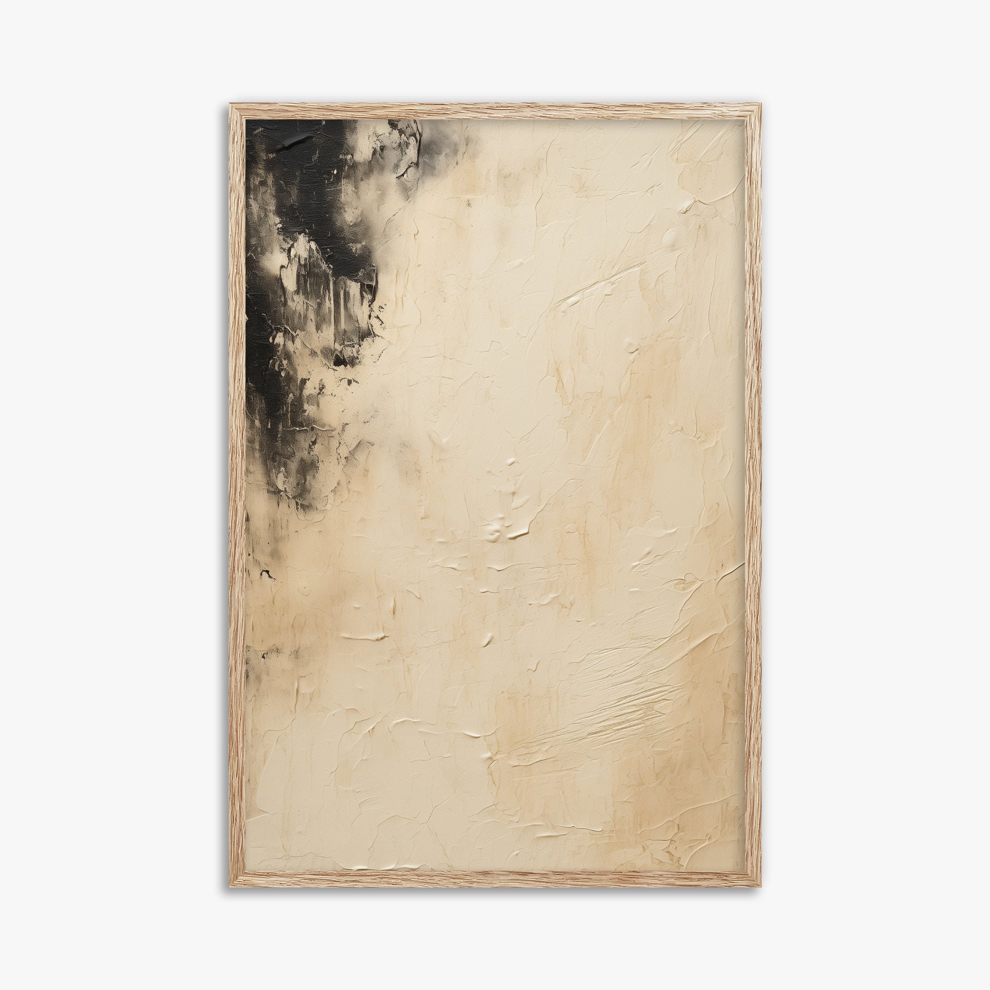 Ivory Twilight, 61x91cm Framed Poster With Raw Oak Frame