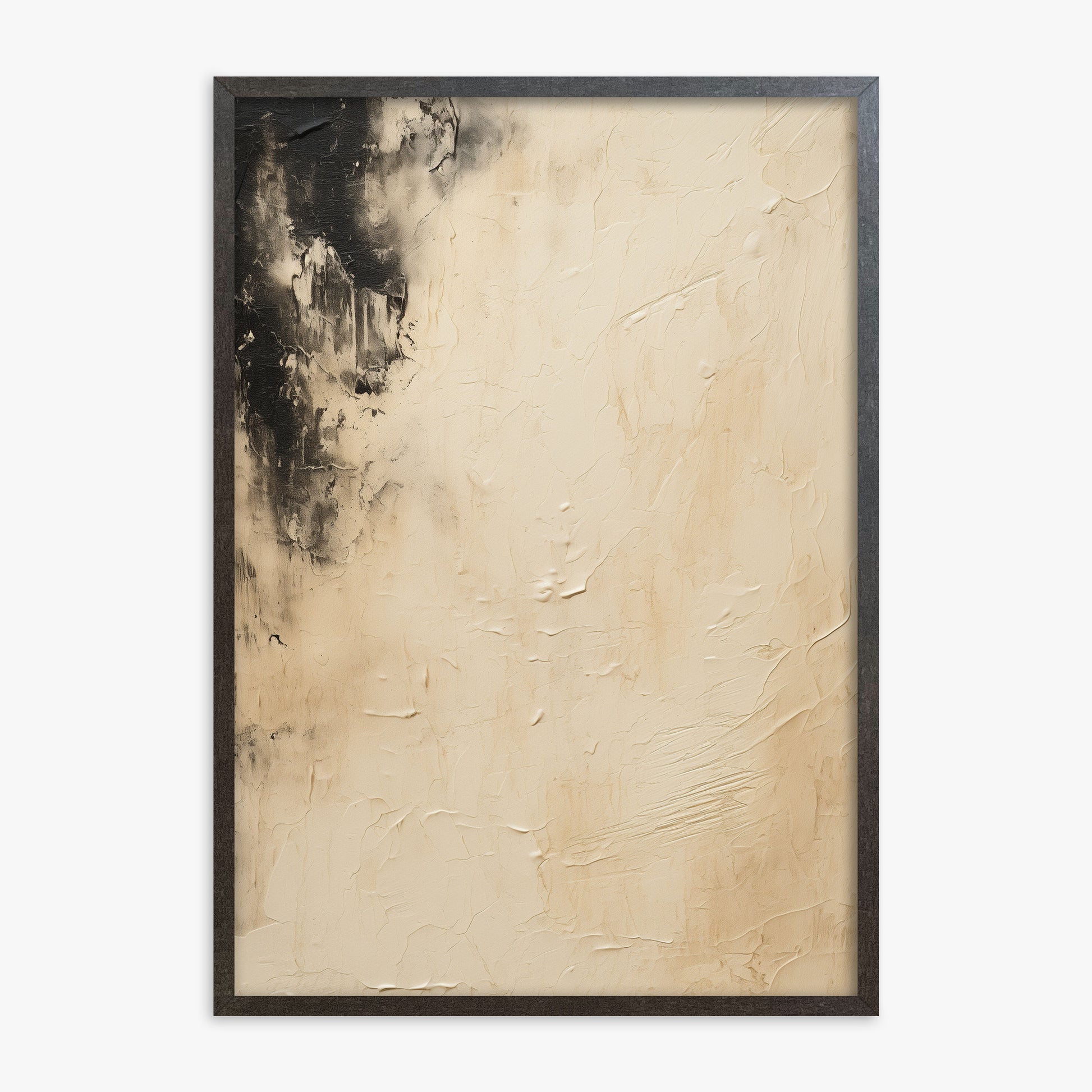Ivory Twilight, 70x100cm Framed Poster With Espresso Frame