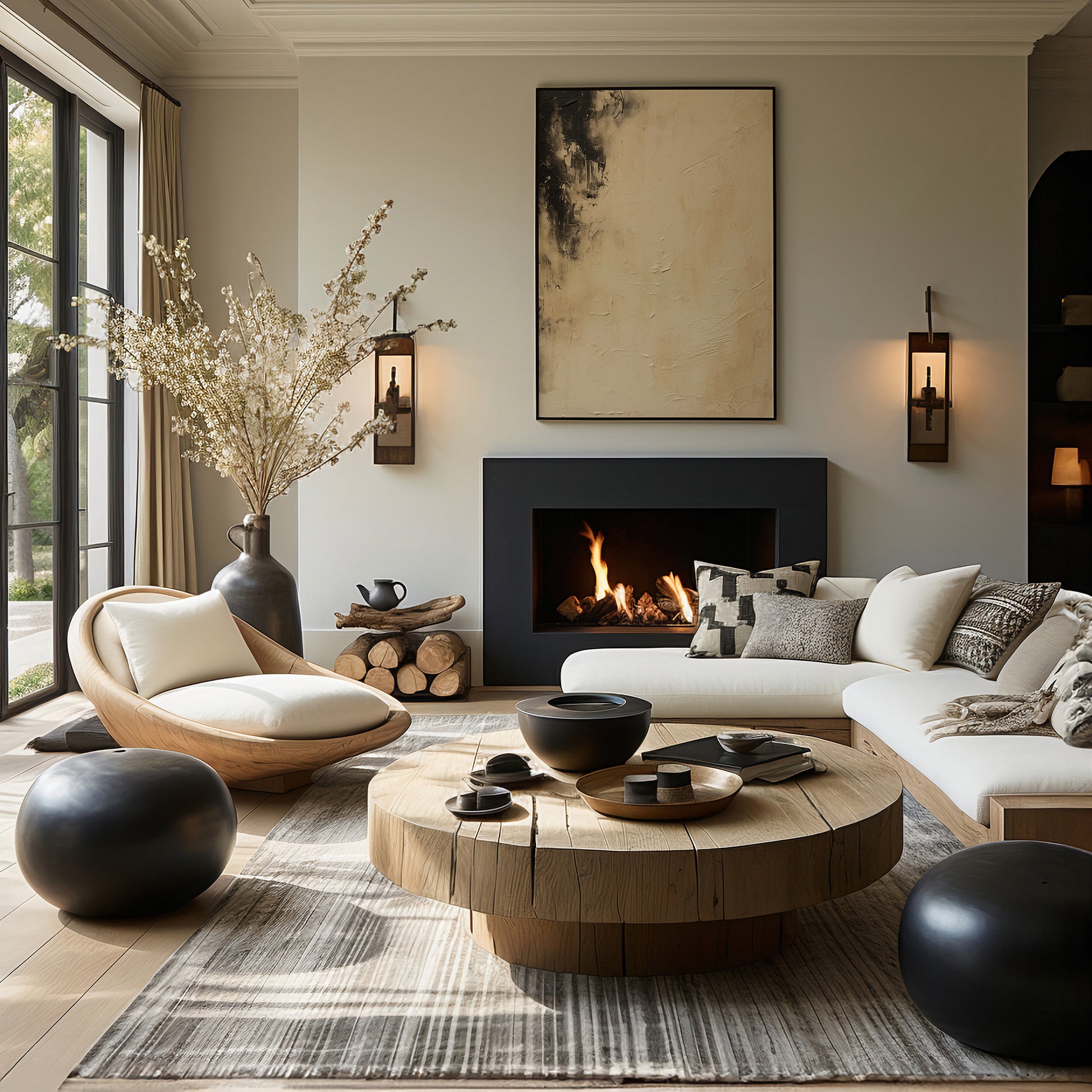 Design Concept No. 39 for Ivory Twilight Modern Poster Art