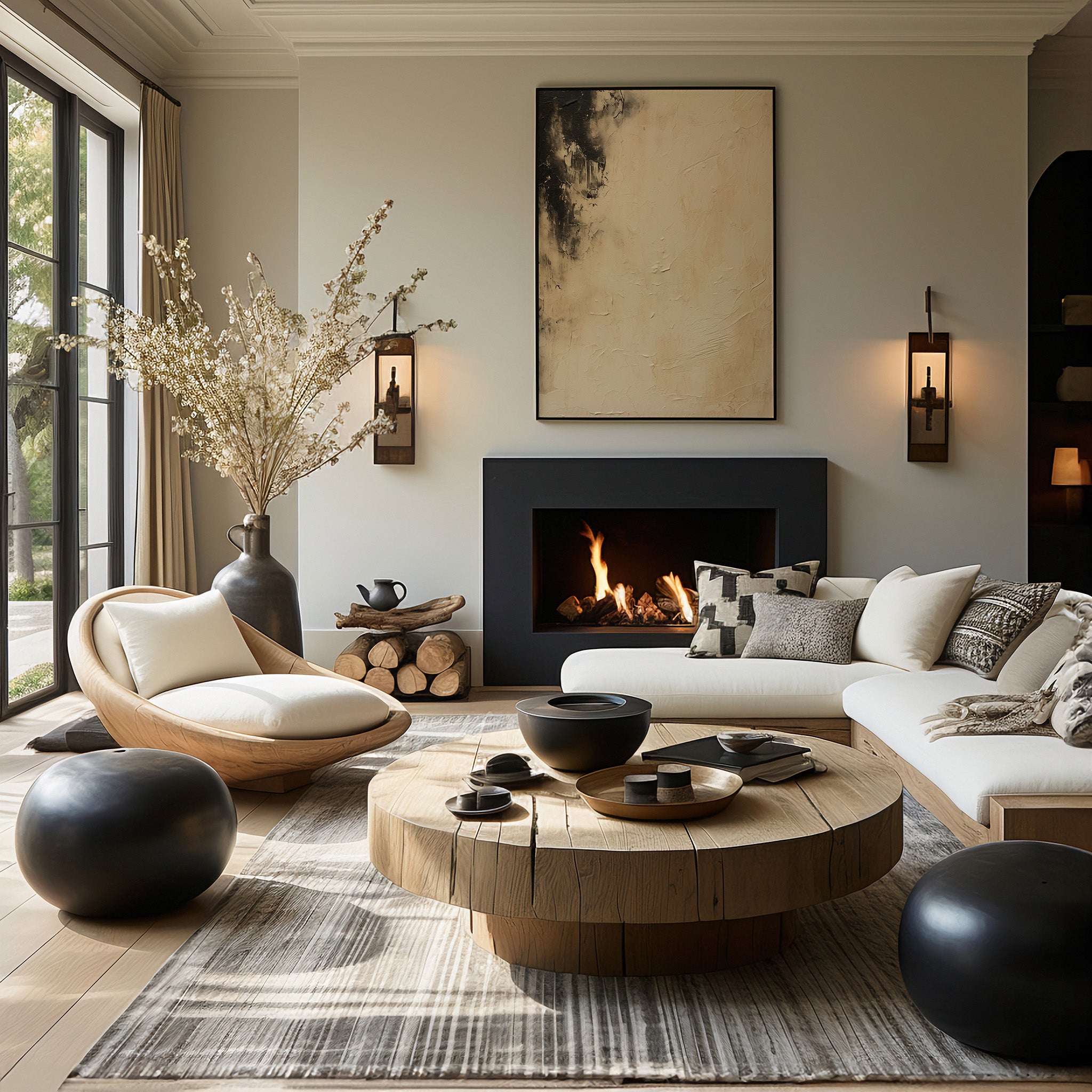 Design Concept No. 39 for Ivory Twilight Modern Poster Art