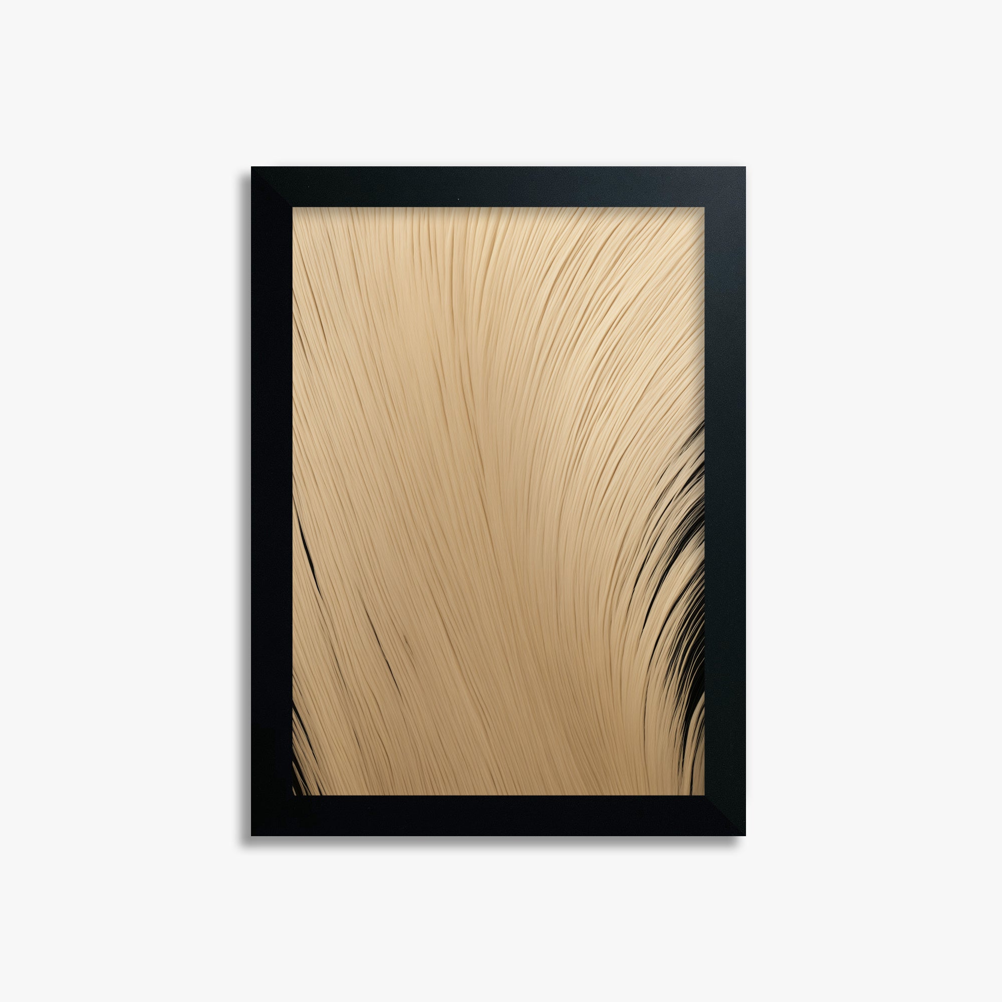 Velvet Brush, 21x30cm Framed Poster With Black Frame