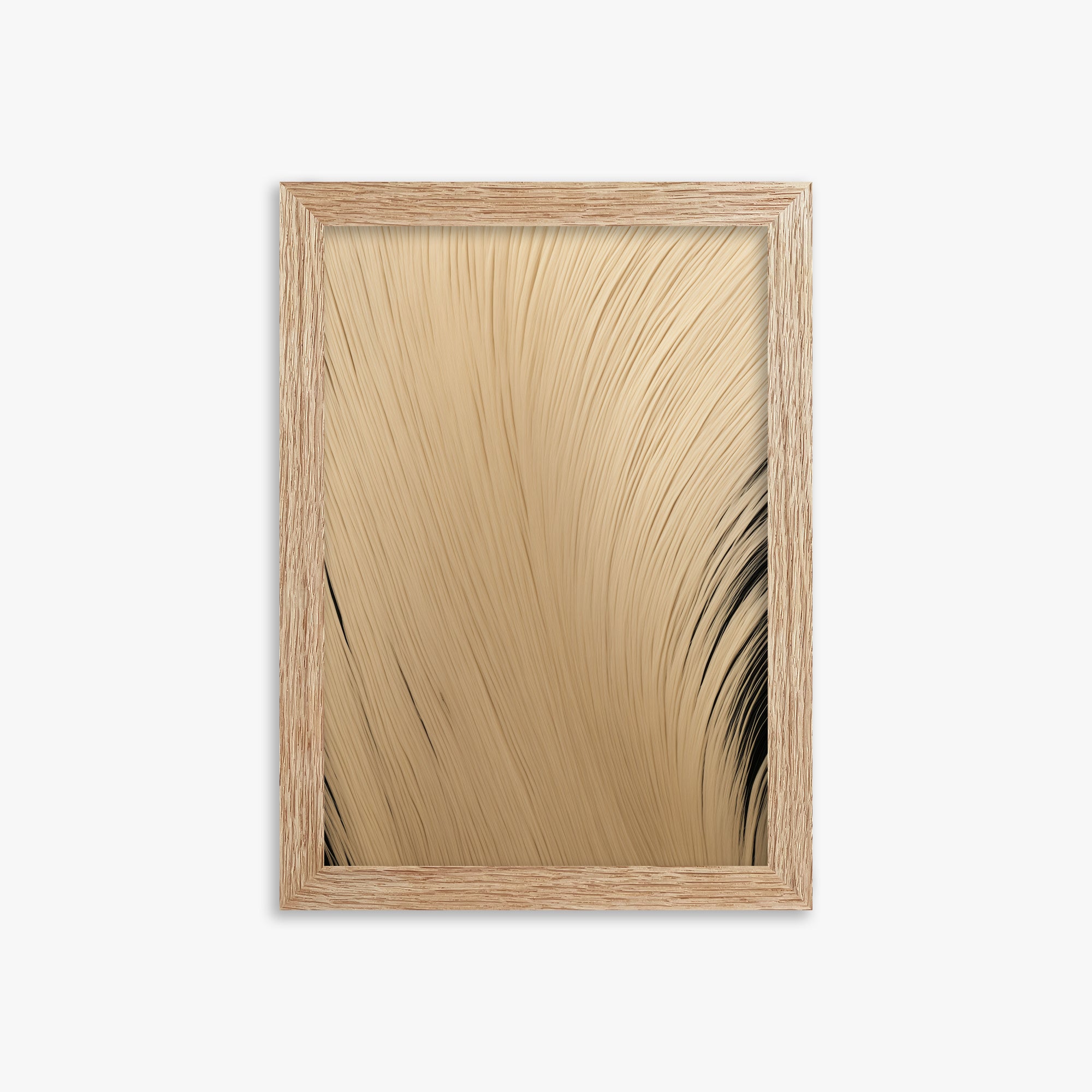 Velvet Brush, 21x30cm Framed Poster With Raw Oak Frame