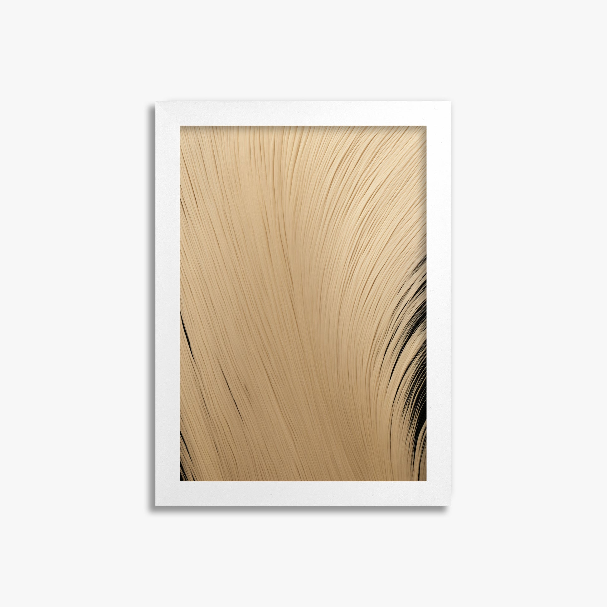 Velvet Brush, 21x30cm Framed Poster With White Frame