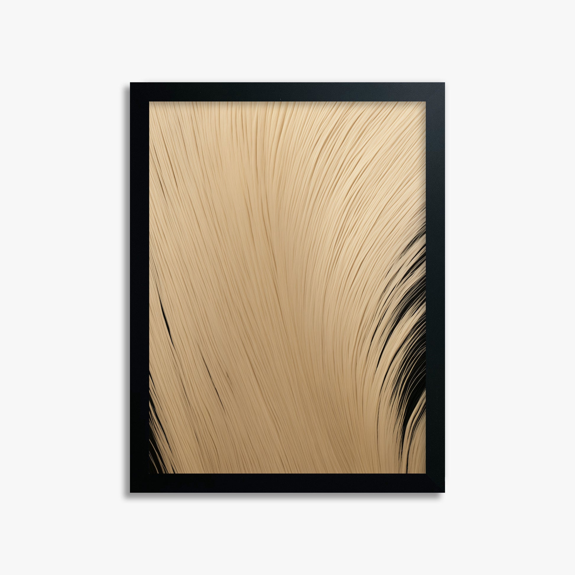 Velvet Brush, 30x40cm Framed Poster With Black Frame