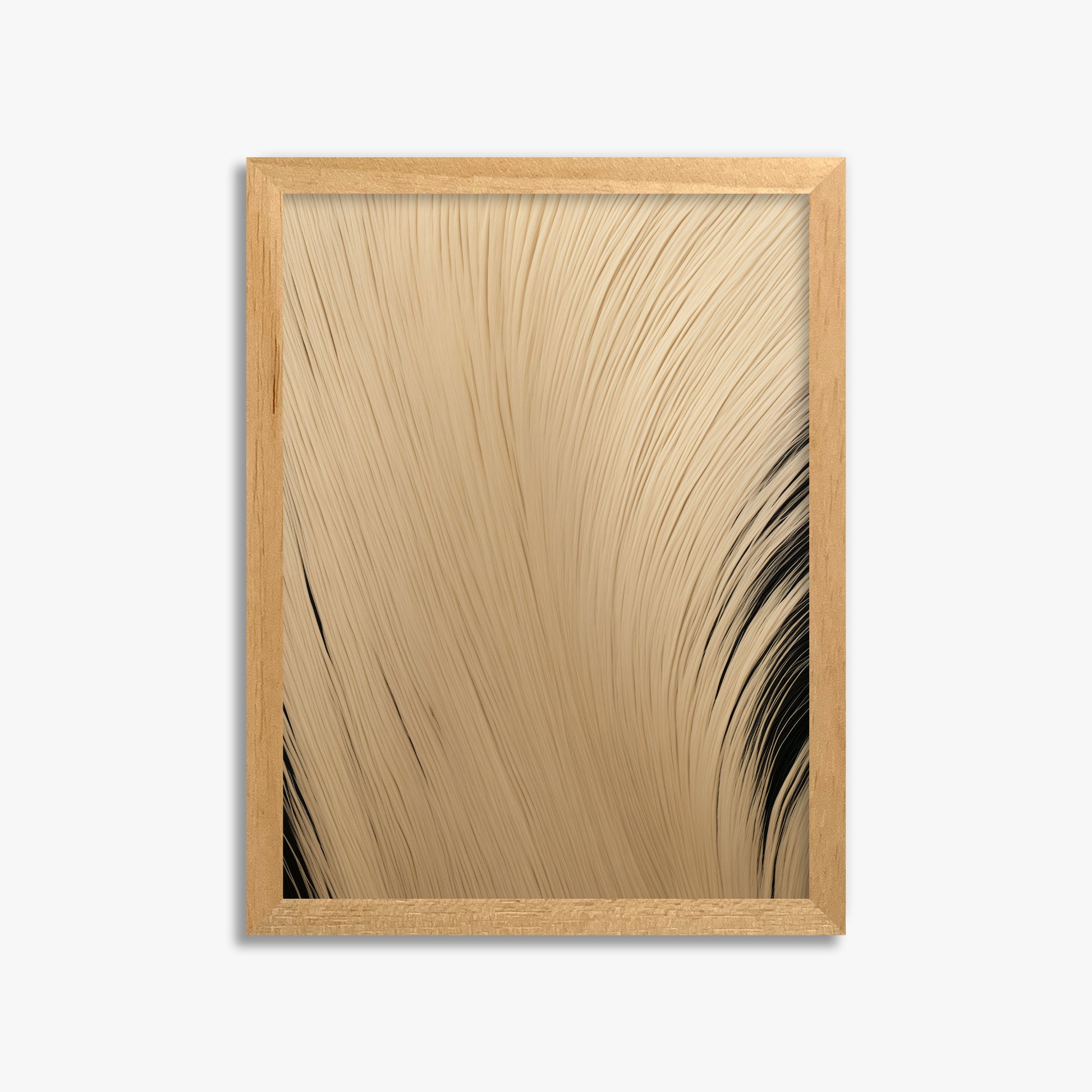 Velvet Brush, 30x40cm Framed Poster With Oak Frame
