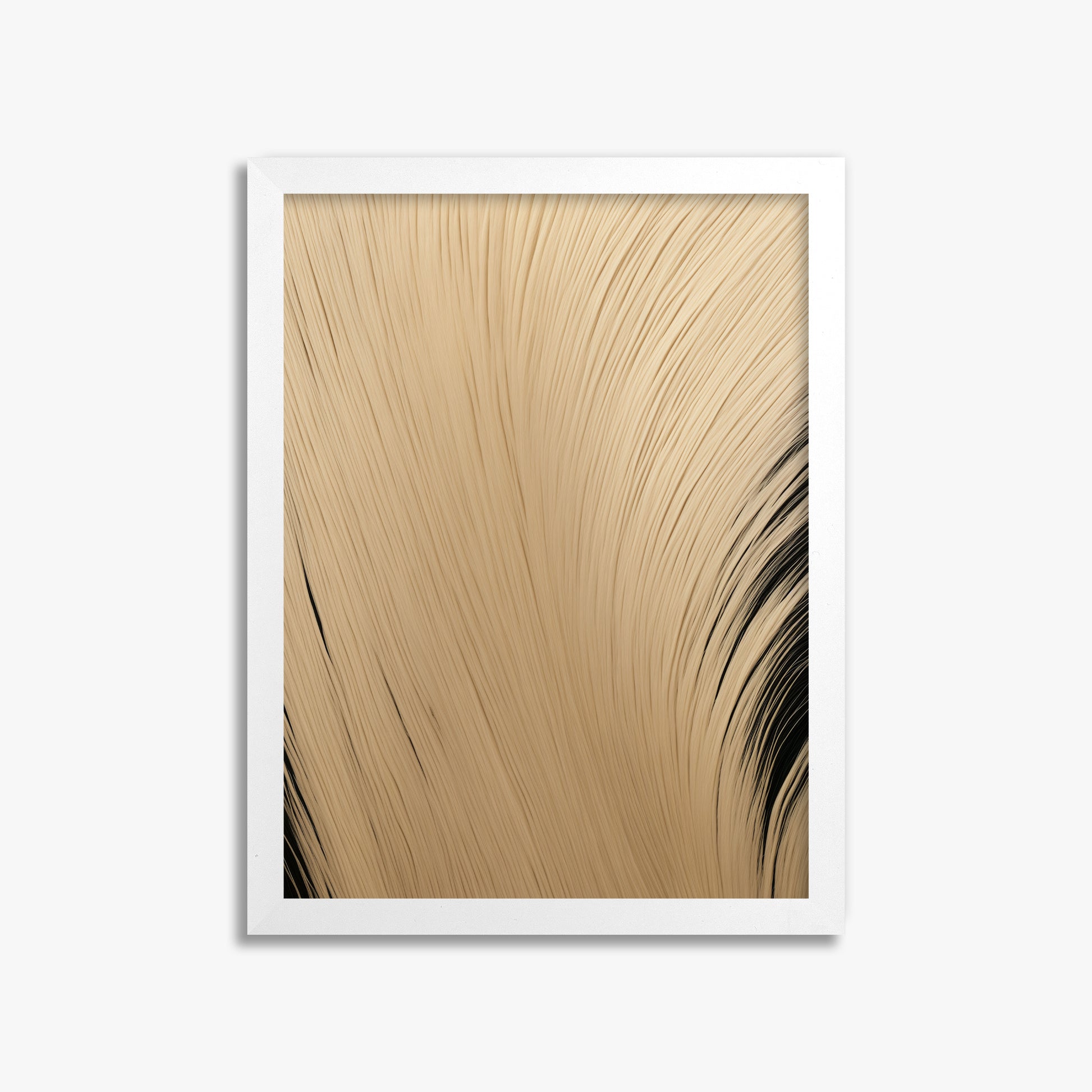 Velvet Brush, 30x40cm Framed Poster With White Frame