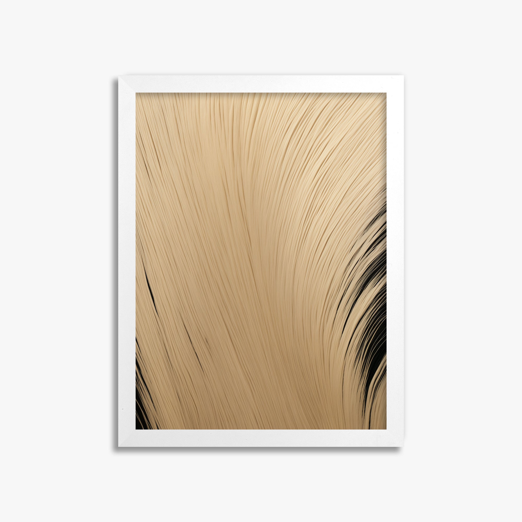 Velvet Brush, 30x40cm Framed Poster With White Frame