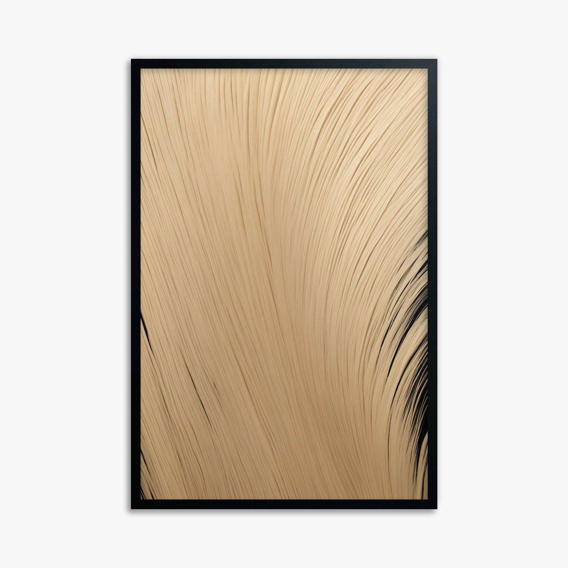 Velvet Brush, 61x91cm Framed Poster With Black Frame