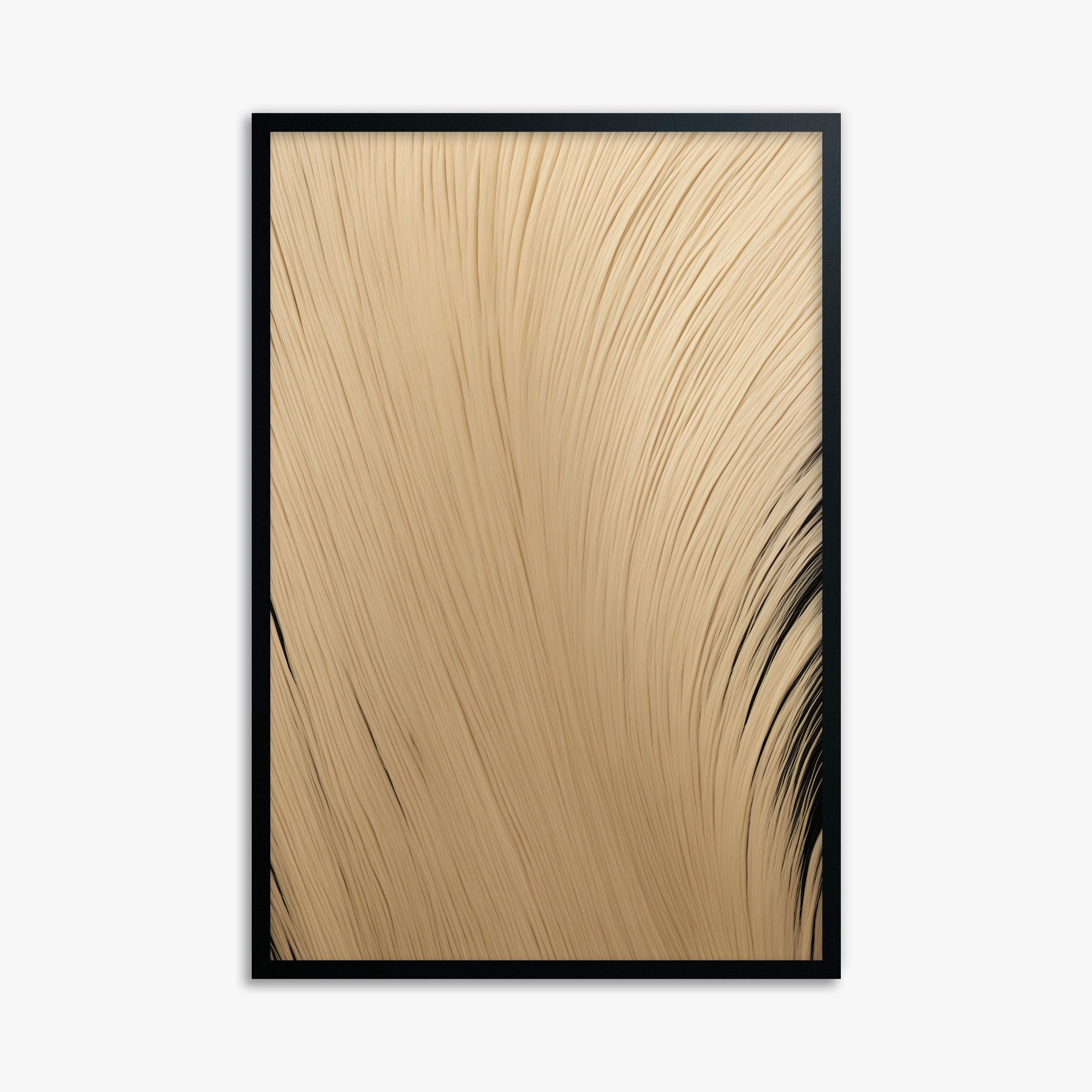 Velvet Brush, 61x91cm Framed Poster With Black Frame