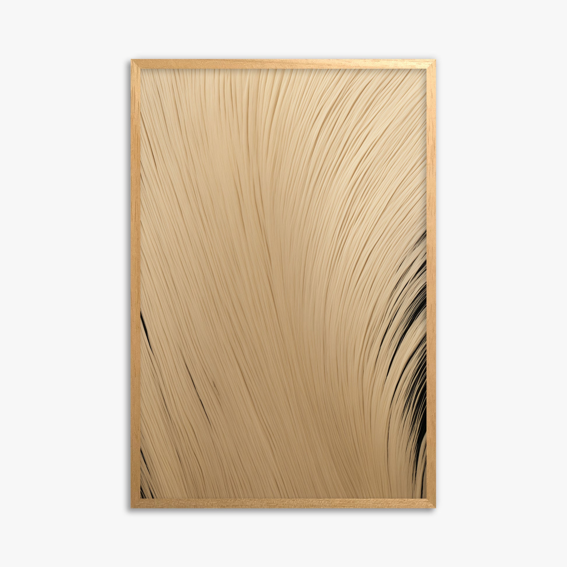 Velvet Brush, 61x91cm Framed Poster With Oak Frame
