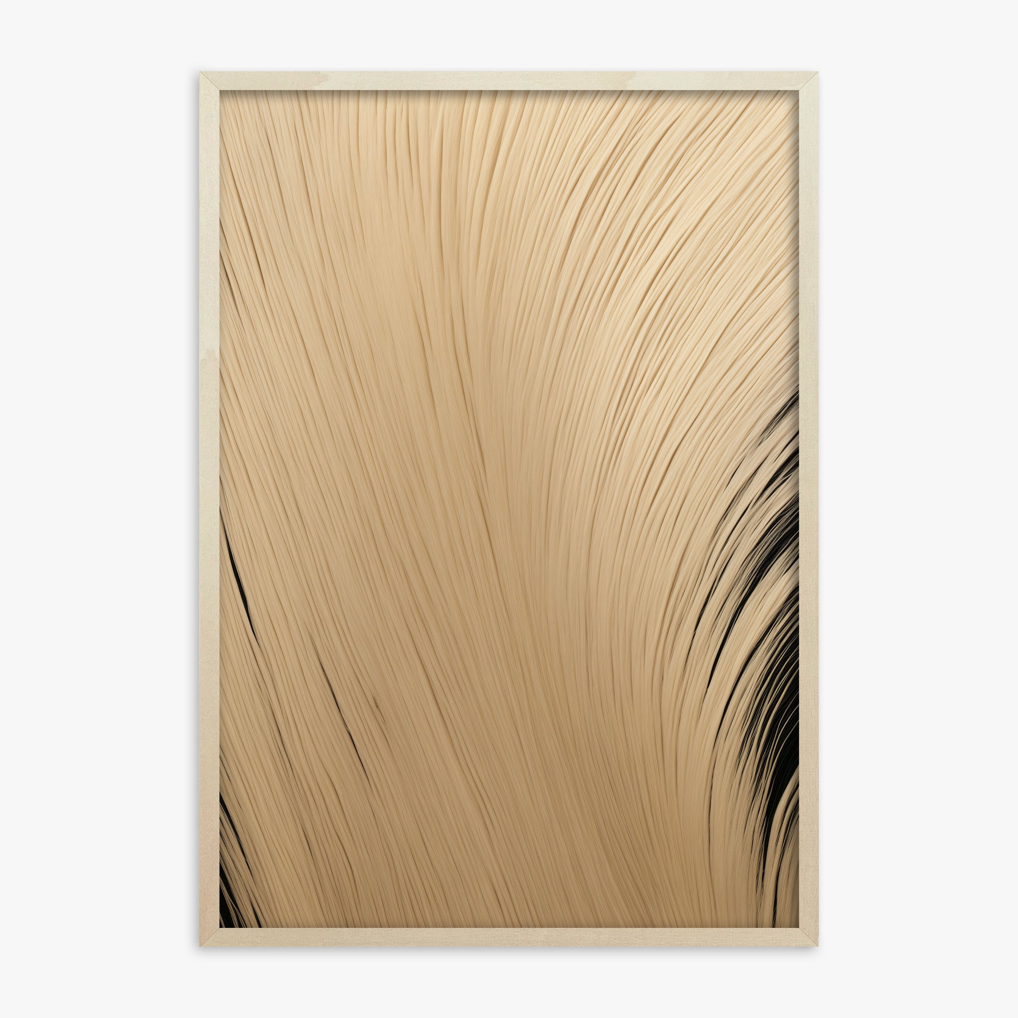 Velvet Brush, 70x100cm Framed Poster With Lime Wood Frame