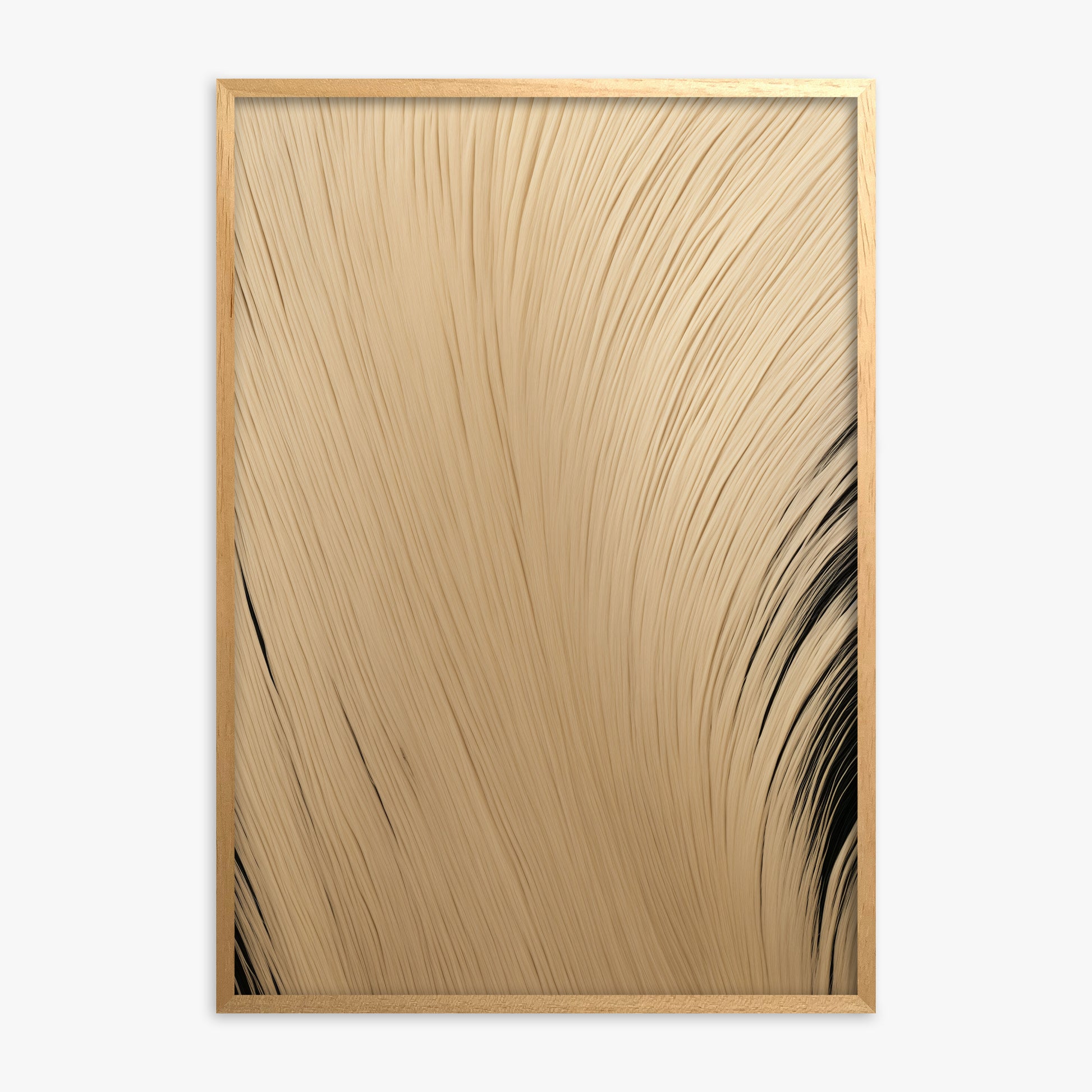 Velvet Brush, Oak Framed Poster With Oak Frame