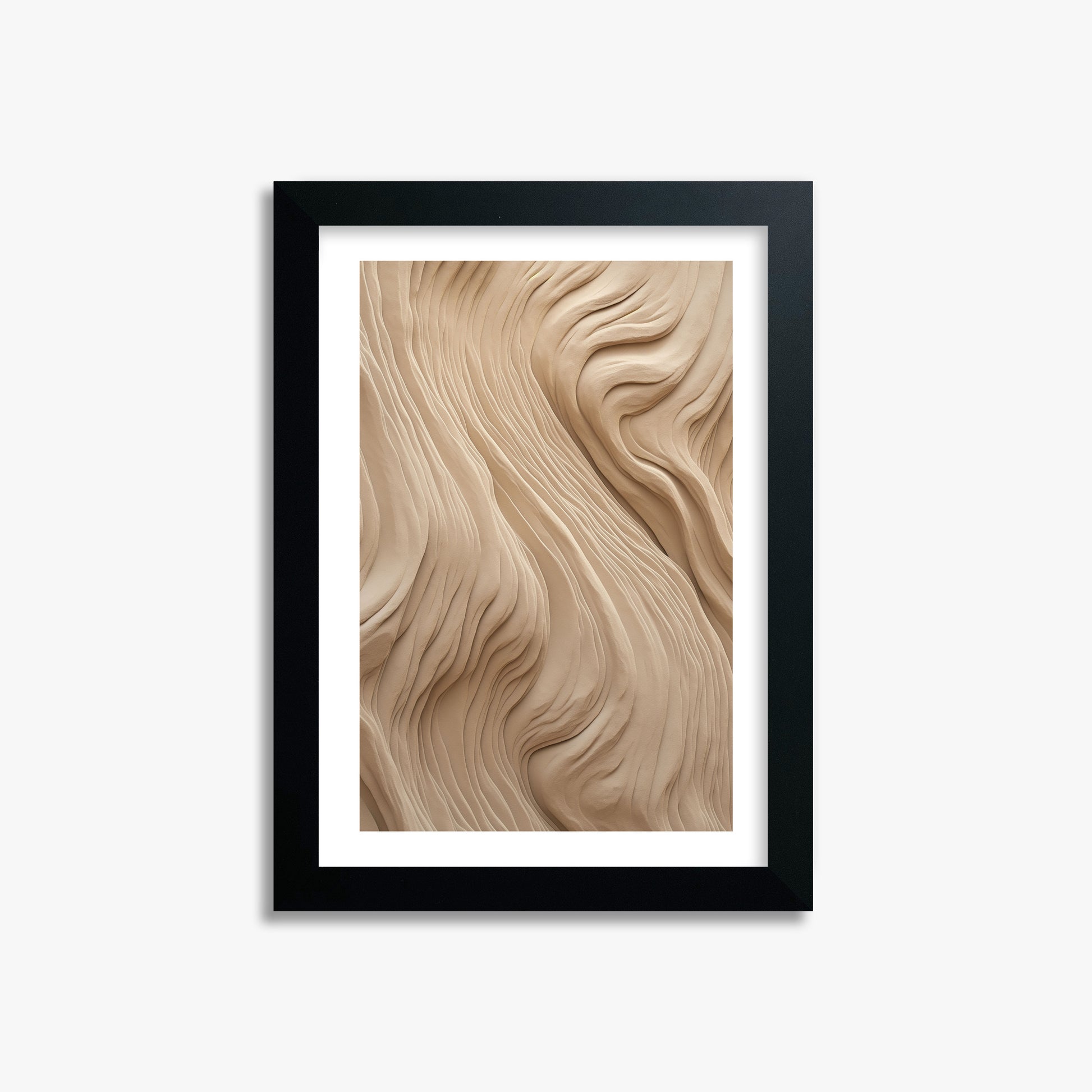 Sand Sculpt, 21x30cm Framed Poster With Black Frame