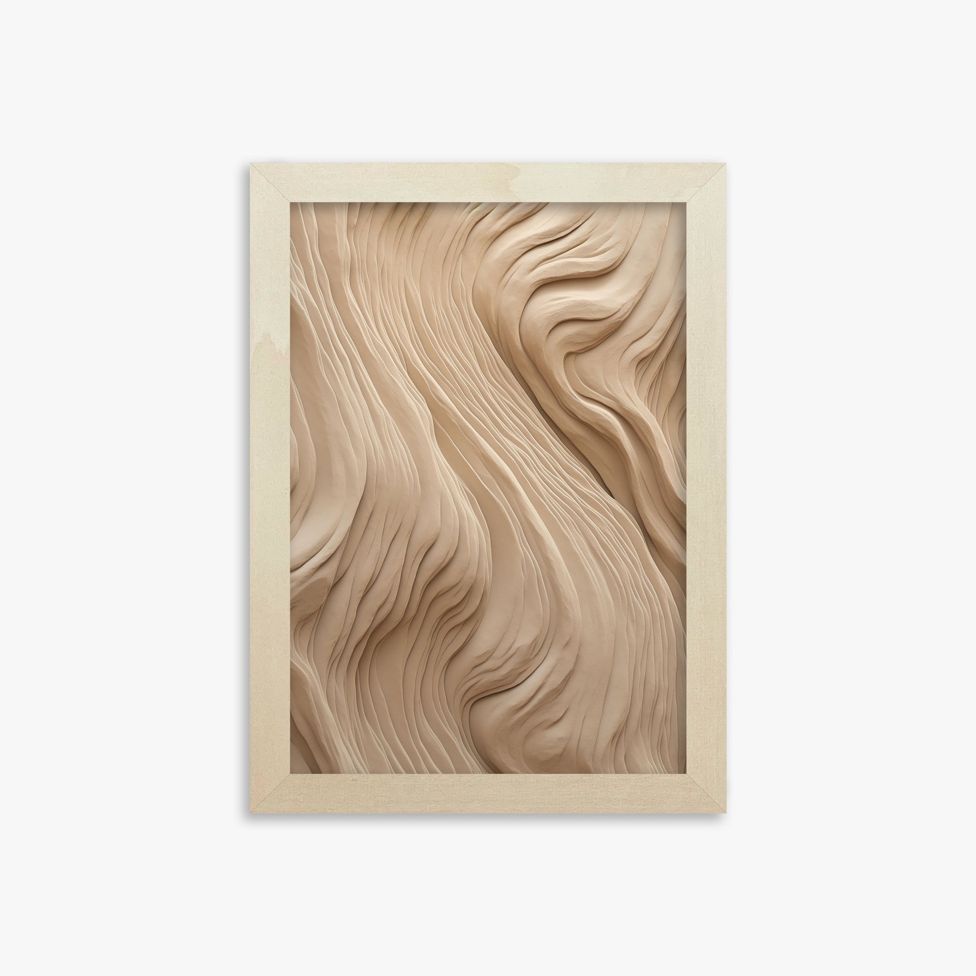 Sand Sculpt, 21x30cm Framed Poster With Lime Wood Frame